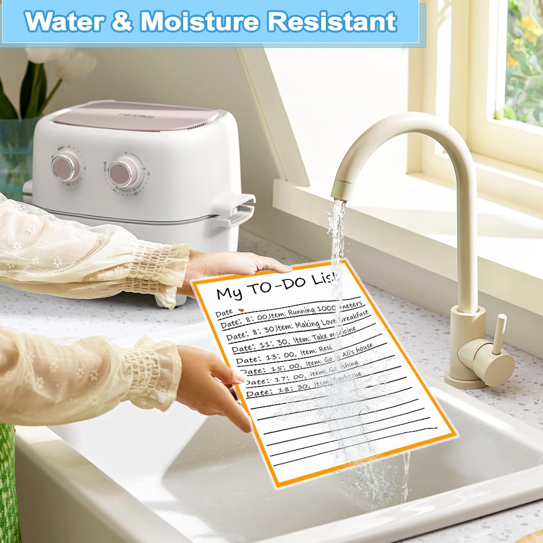 [100 Pack] 9 x 11.5, 5 Mil Clear Thermal Laminate Sheets Holds 8.5 x 11 Inch Sheets