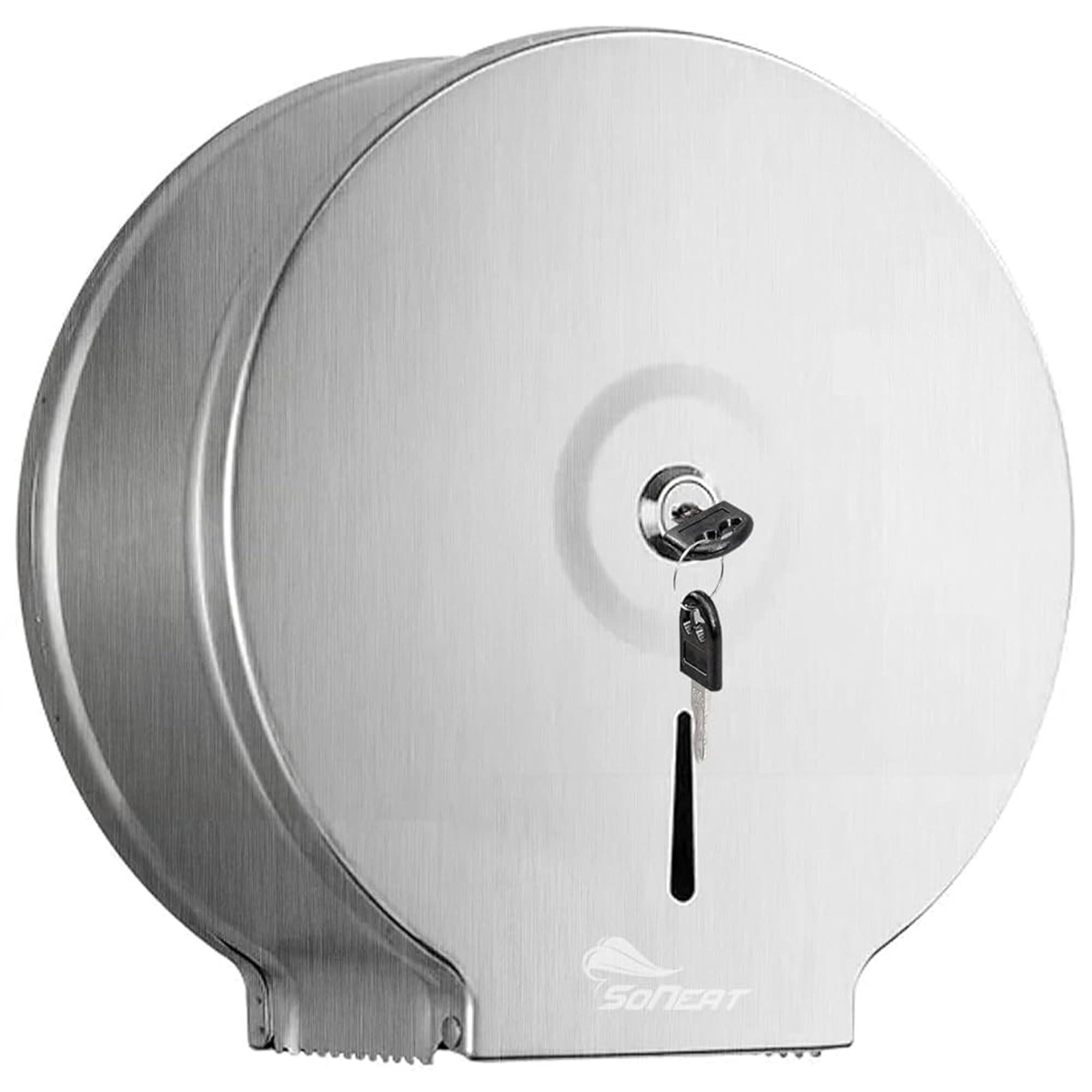 Jumbo Roll Toilet Paper Dispenser - Heavy Duty 304-Grade Stainless Steel