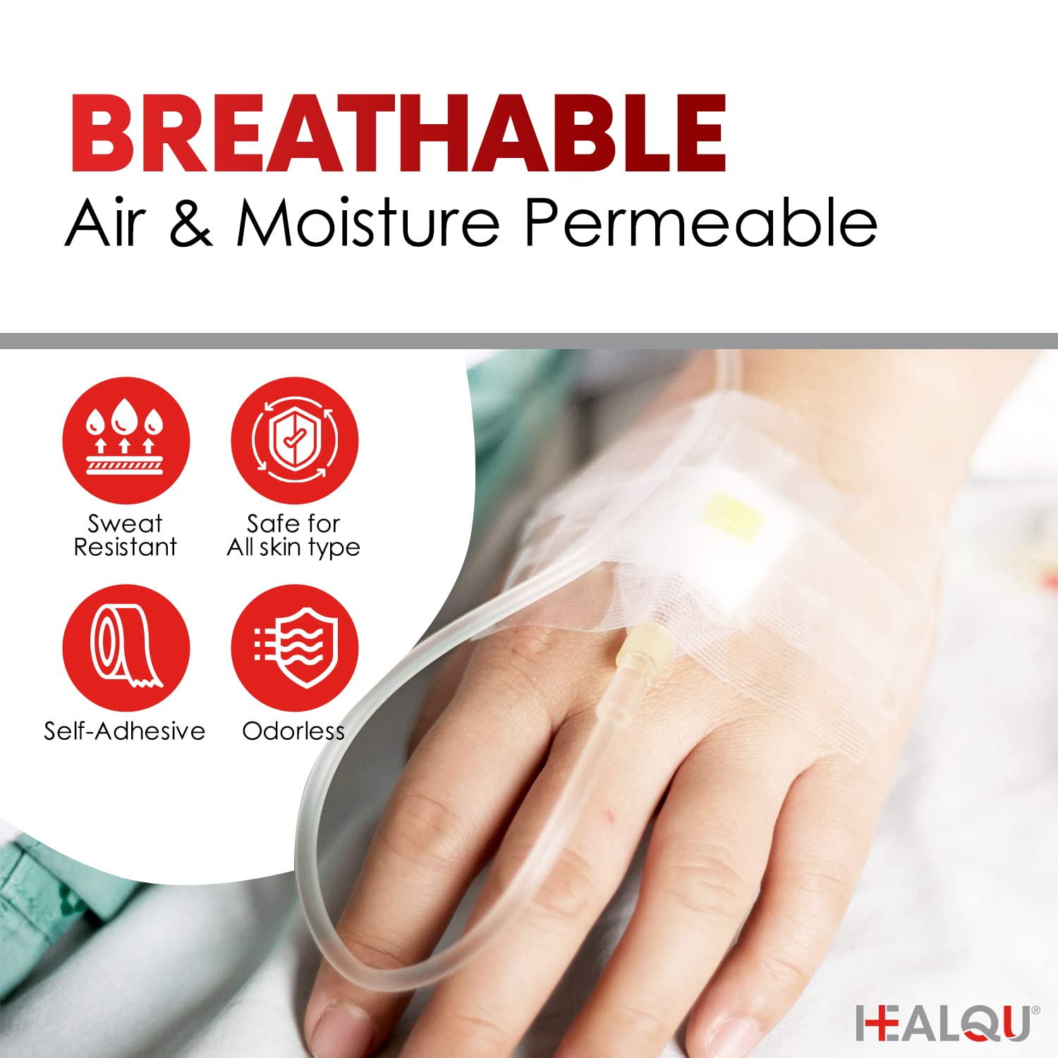 Transparent Medical Tape - Box of 12 Rolls, 1" x 10yd Surgical Tape