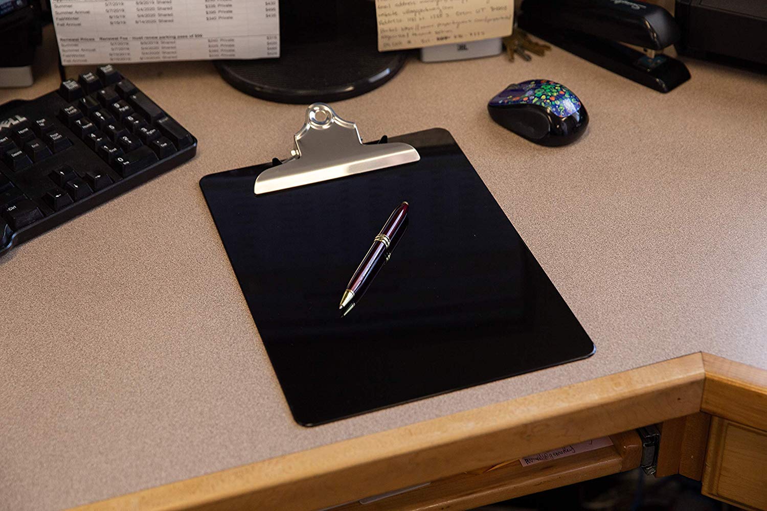 Black Plastic Clipboards (Set of 6 or 12) Multipack - 12.5x9 Inch Clipboard Holds 100 Sheets