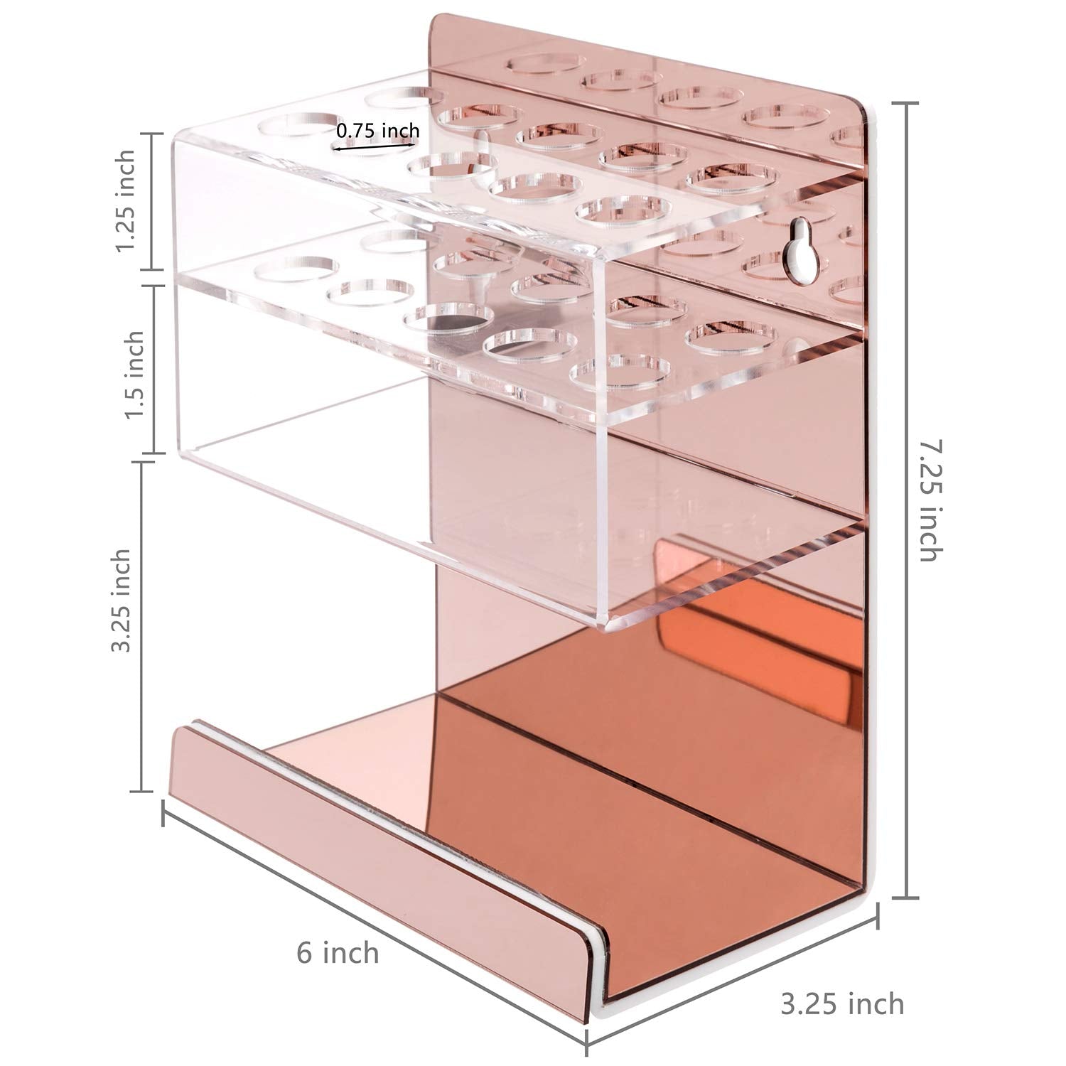 [1 / 2 Pack] Wall Mounted Dry Erase Whiteboard Marker Holder Stand