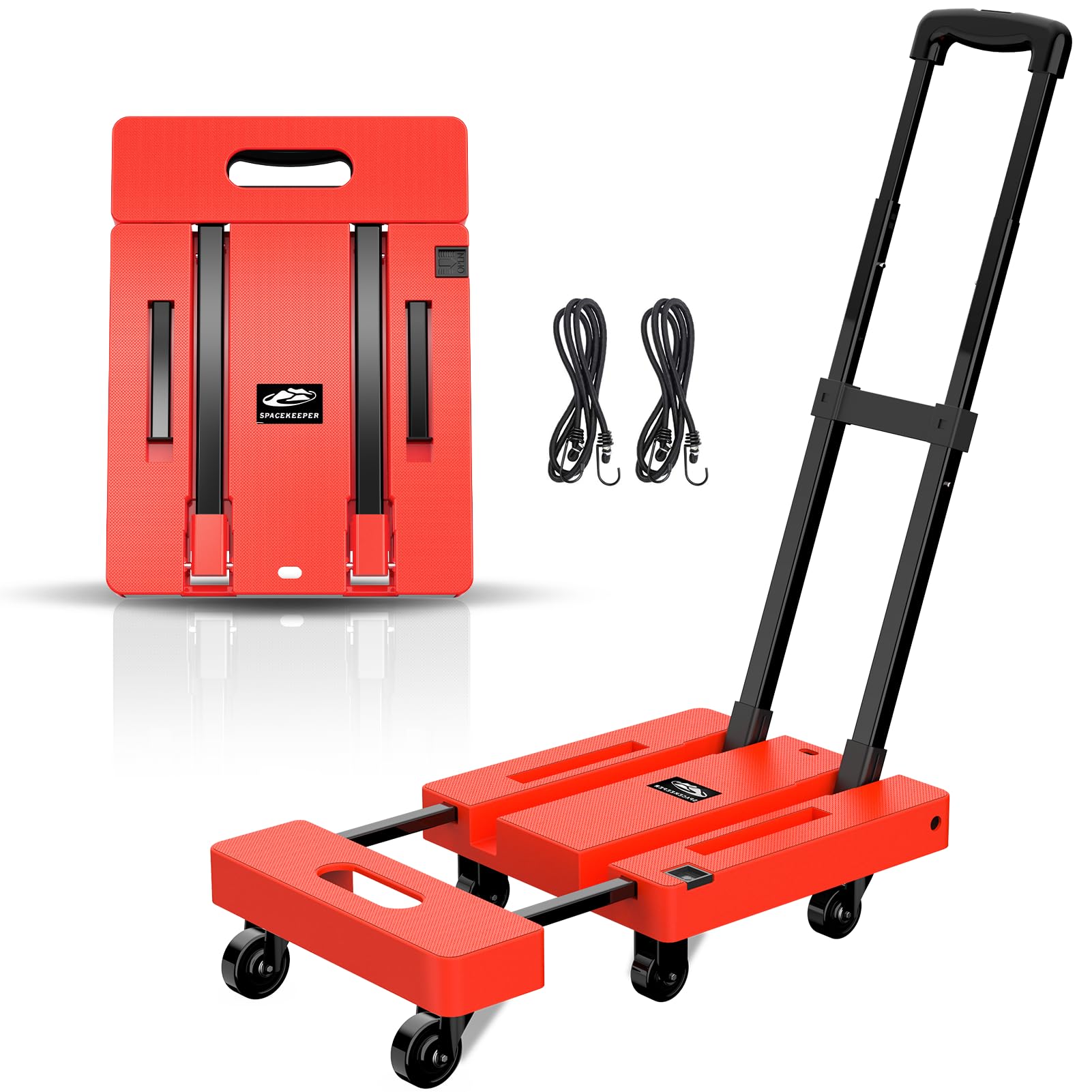 Folding Hand Truck, 500 LB Heavy Duty Luggage Cart