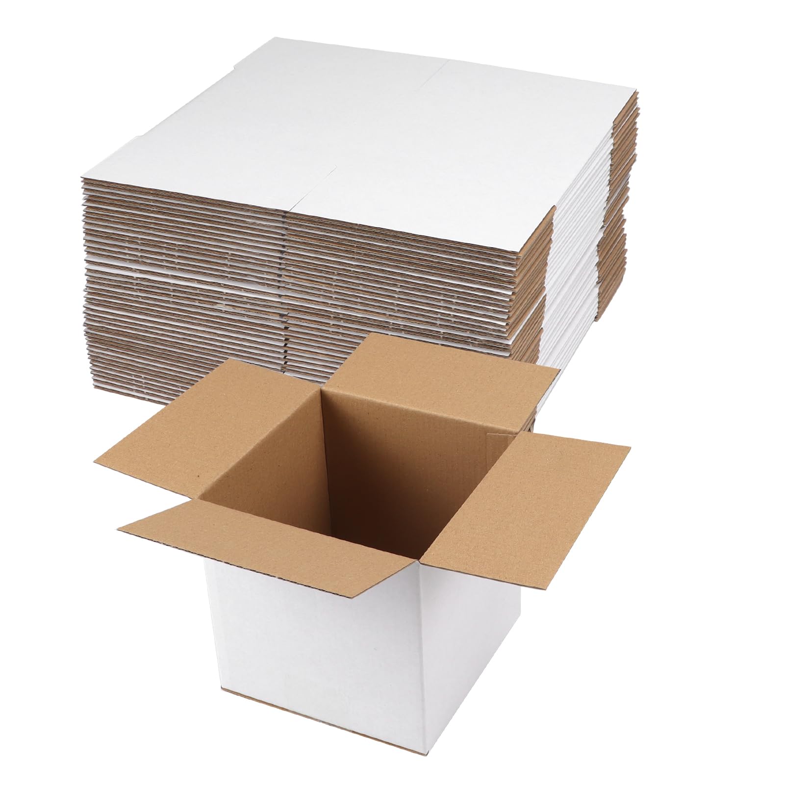 White Corrugated Cardboard Box (Set of 25)