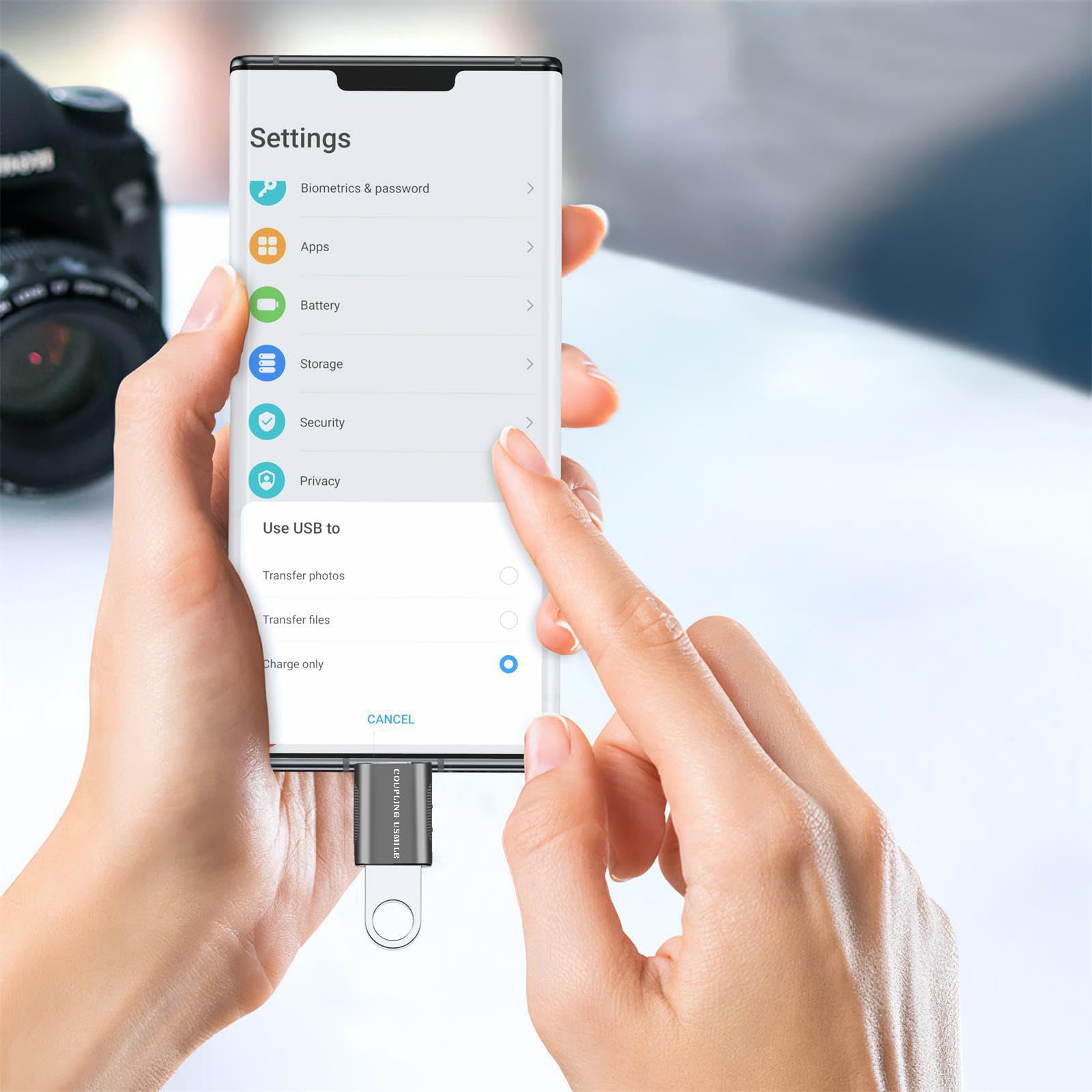 [2 / 4 PCS] USB C to USB Adapter, OTG Cable