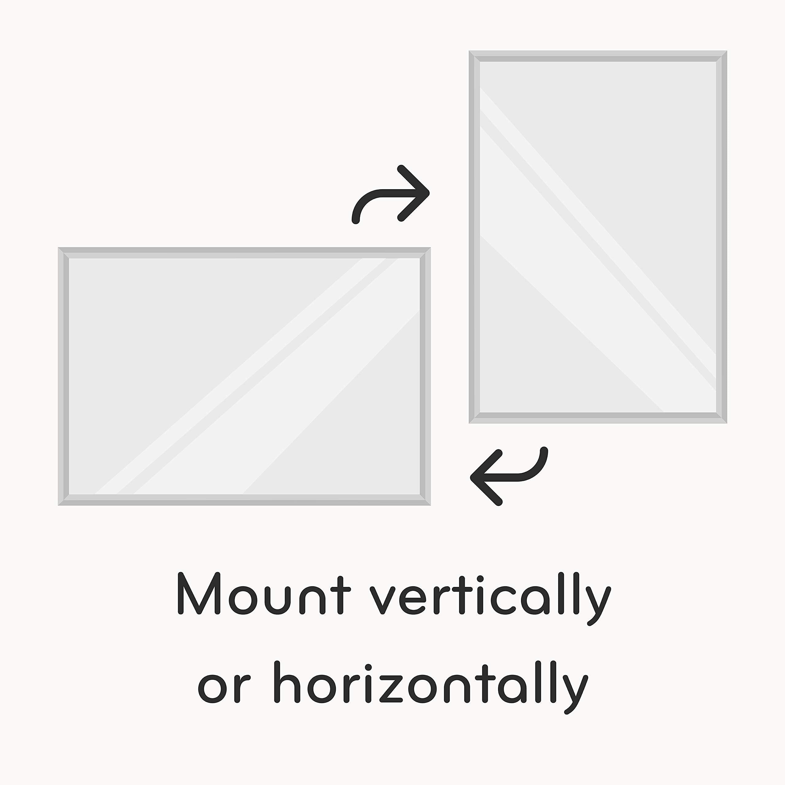 [1 PC] Linen Bulletin Board with White Wood Frame, 23" x 17"