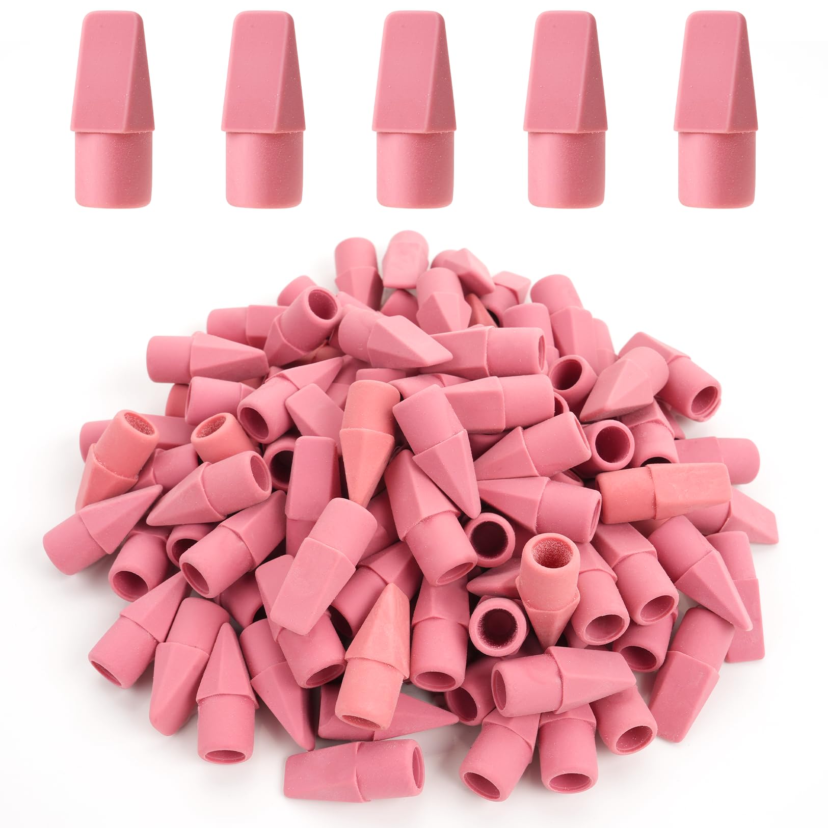 120 Pack Pencil Erasers, Pencil Top Erasers, 7 Colors