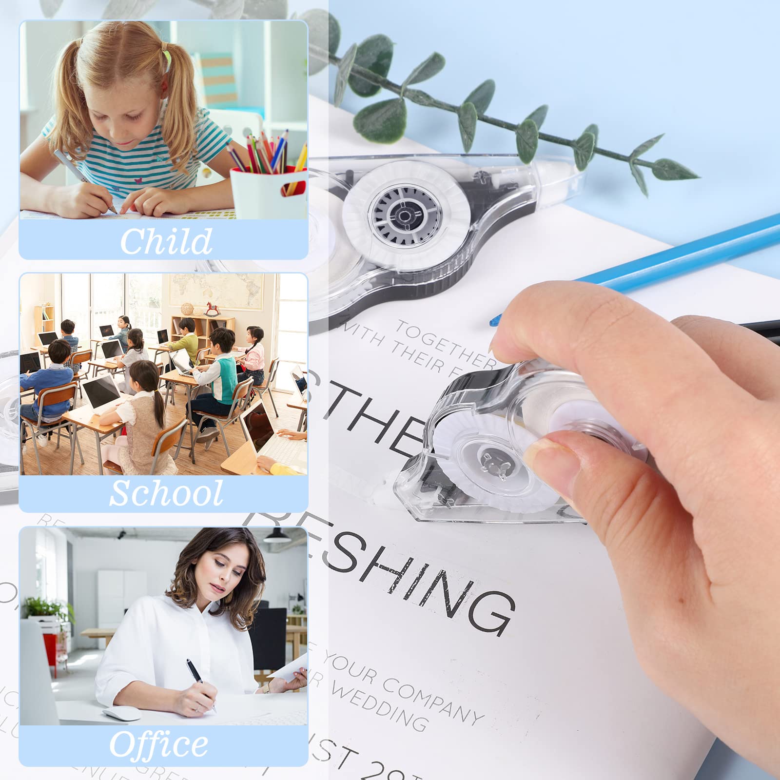 36 Count White out Tape, 39.3 Feet Each Correction Tape