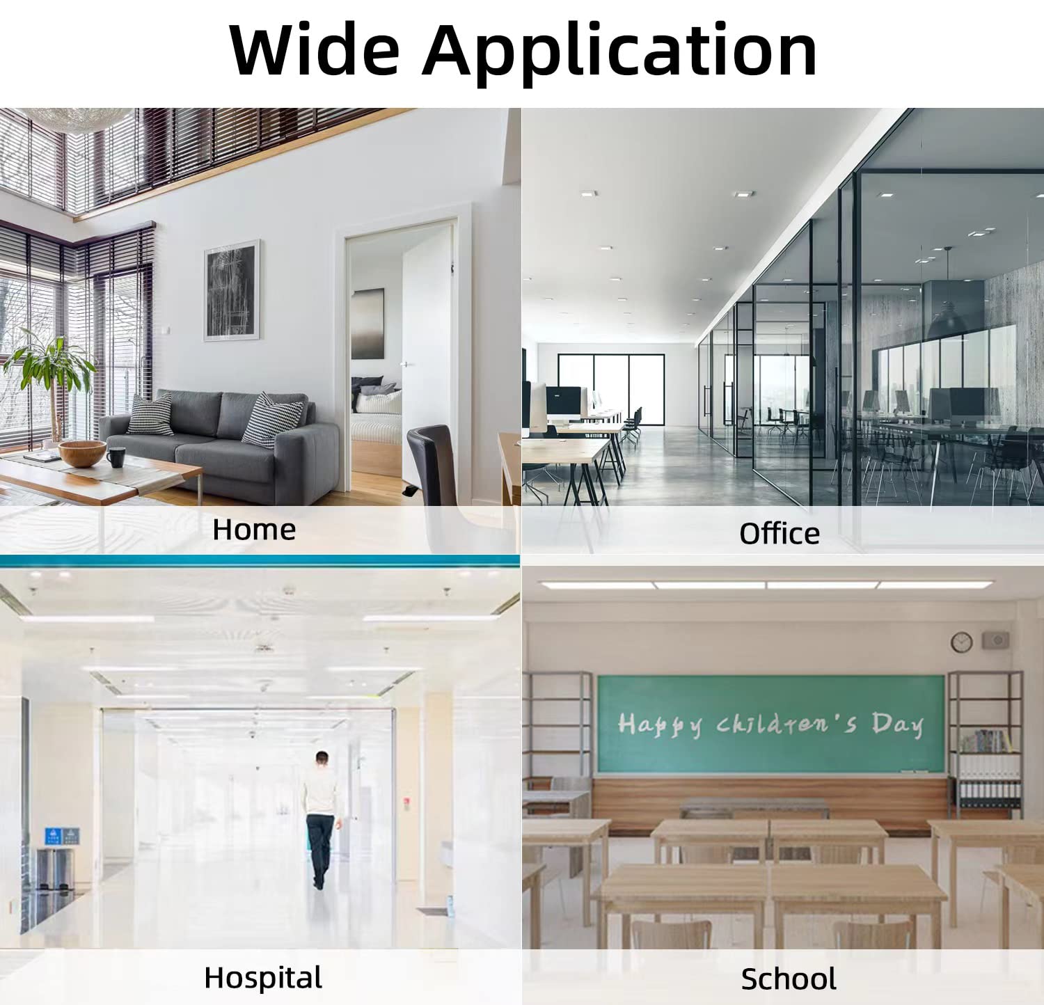 Door Stoppers, 4 Pack Premium Rubber Stoppers Wedge