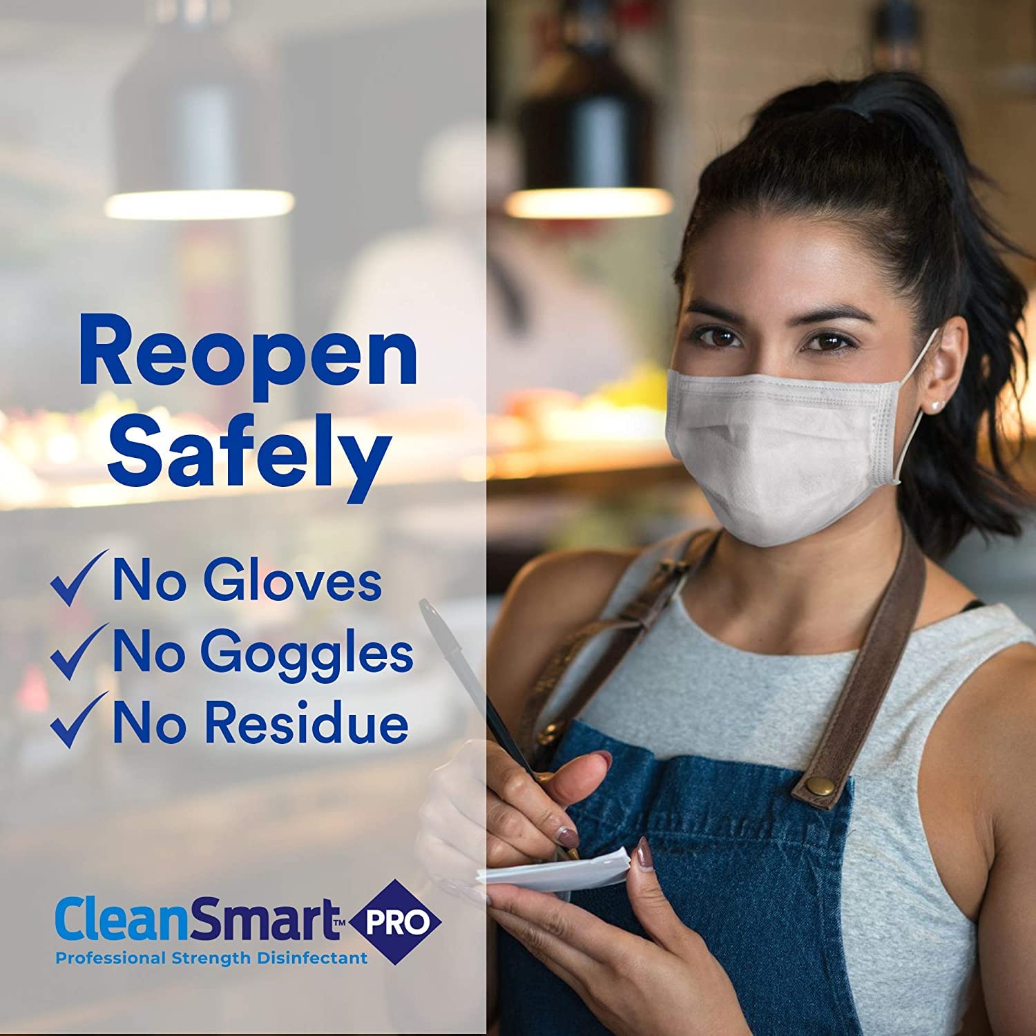 CleanSmart Disinfectant, Kills 99.9% of Viruses and Bacteria, EPA Registered, 1 Gallon (HOCL) - 1 & 4 Pack