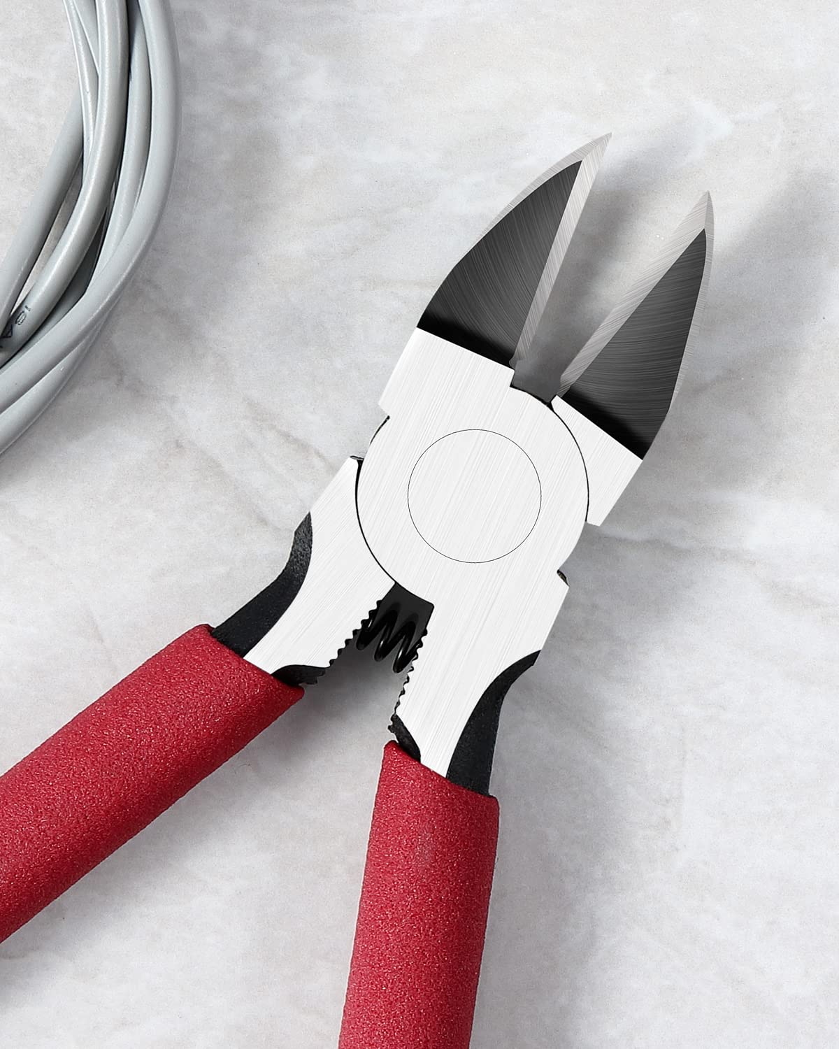 P6 6-inch Ultra Sharp & Powerful Side Cutter Clippers with Longer Flush Cutting Edge