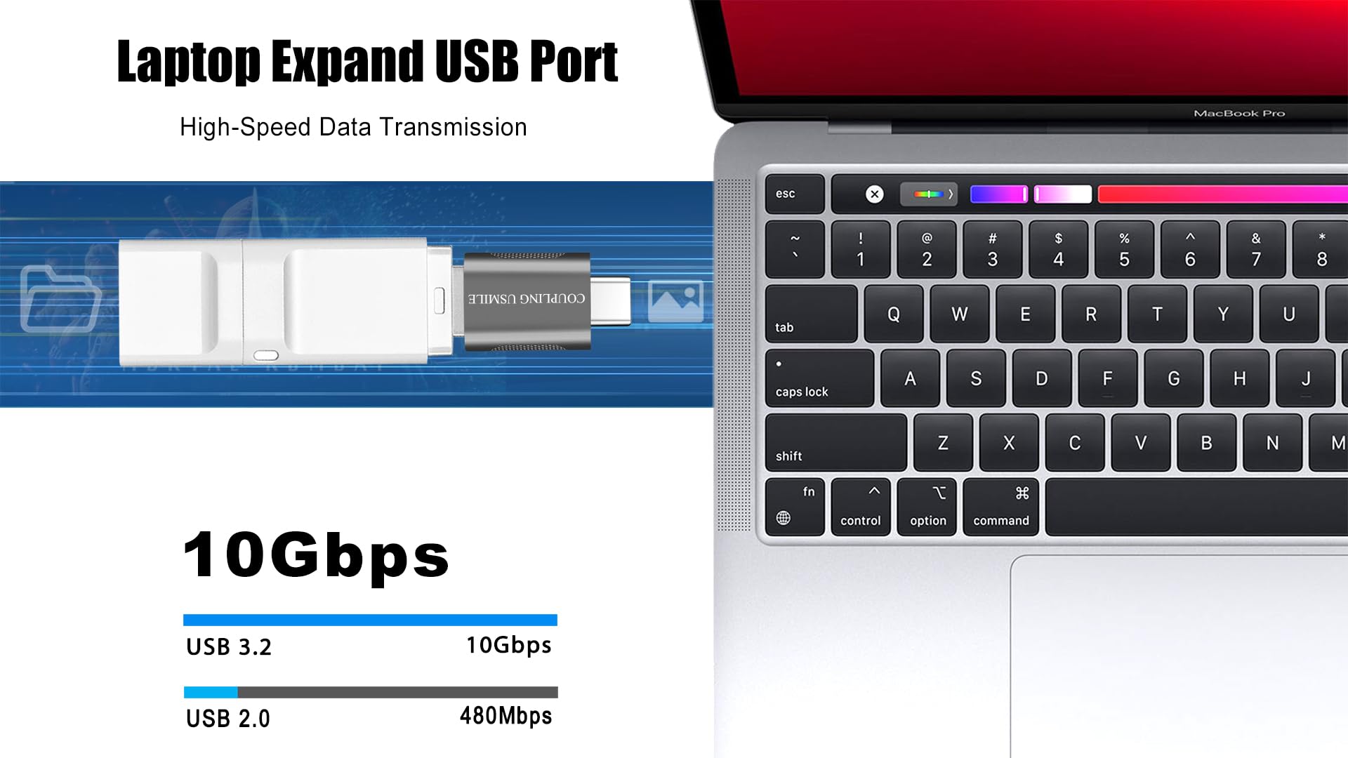 [2 / 4 PCS] USB C to USB Adapter, OTG Cable