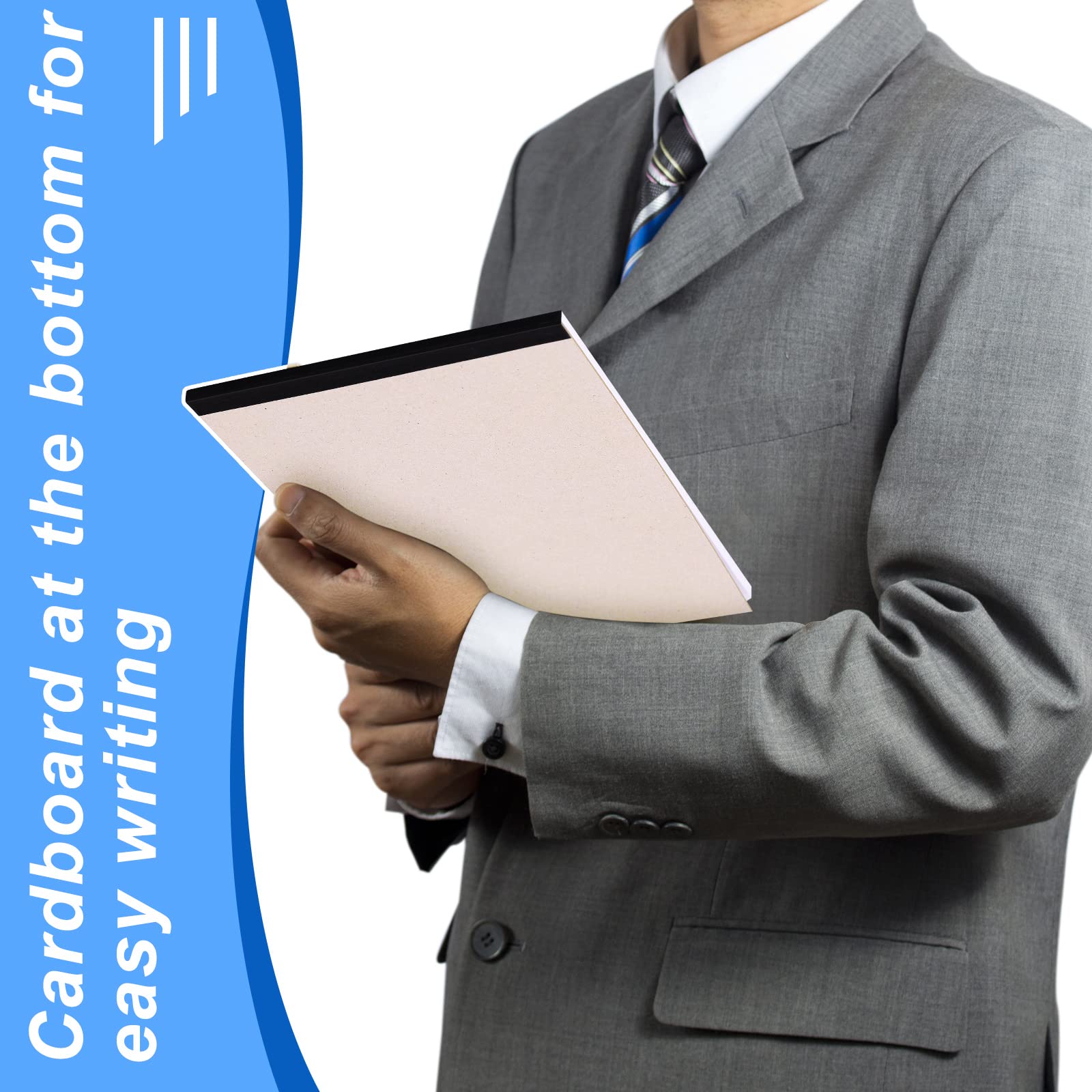 100 Pcs Legal Pads 5 x 8 Inch, Wide Ruled Small Notepads, 40 Sheets/Pad