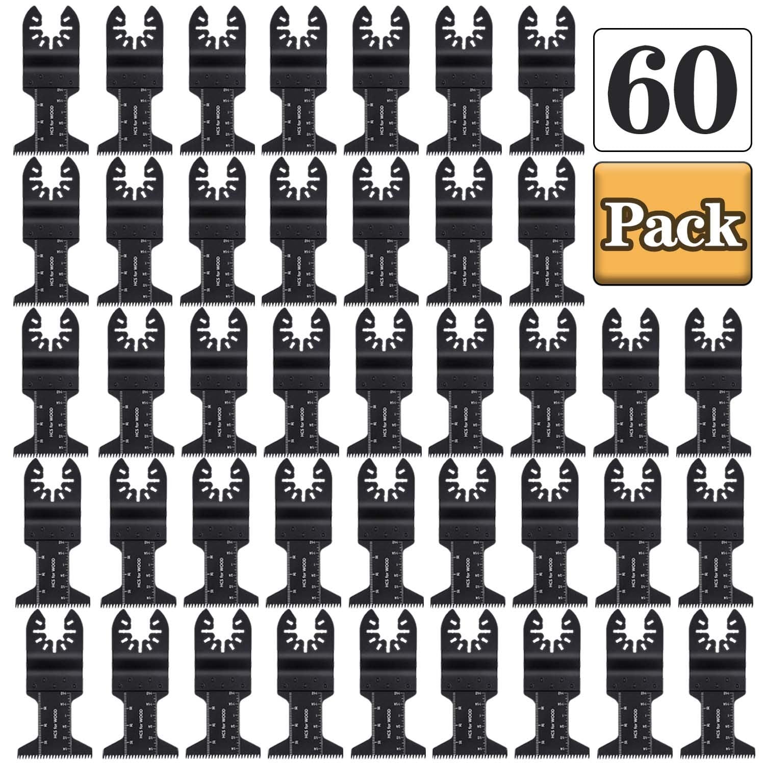 Oscillating Tool Saw Blades Multitool Quick Release (60 Pack)
