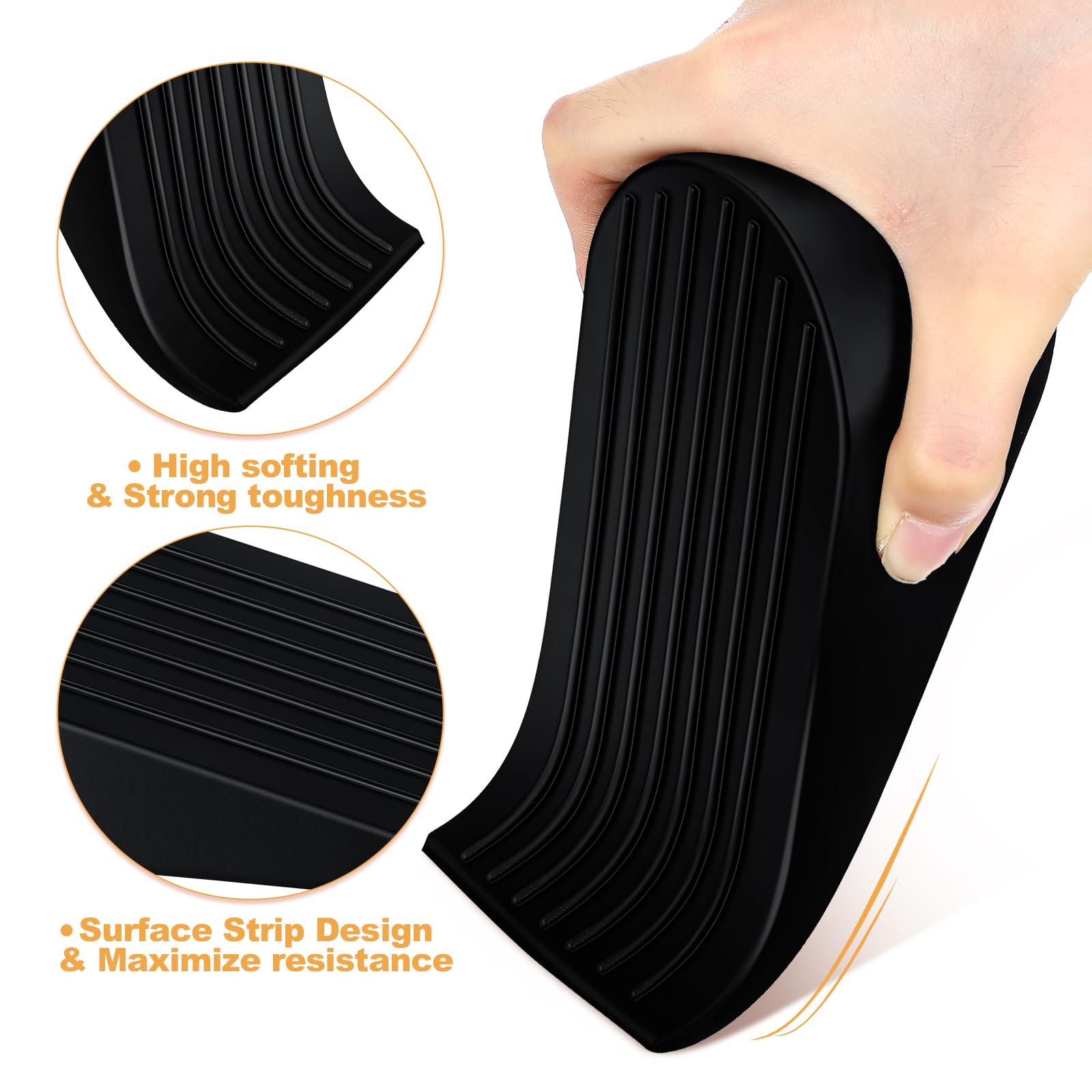 [4/6/8/16 Pack] Large Door Stoppers Heavy Duty Rubber Door Stop