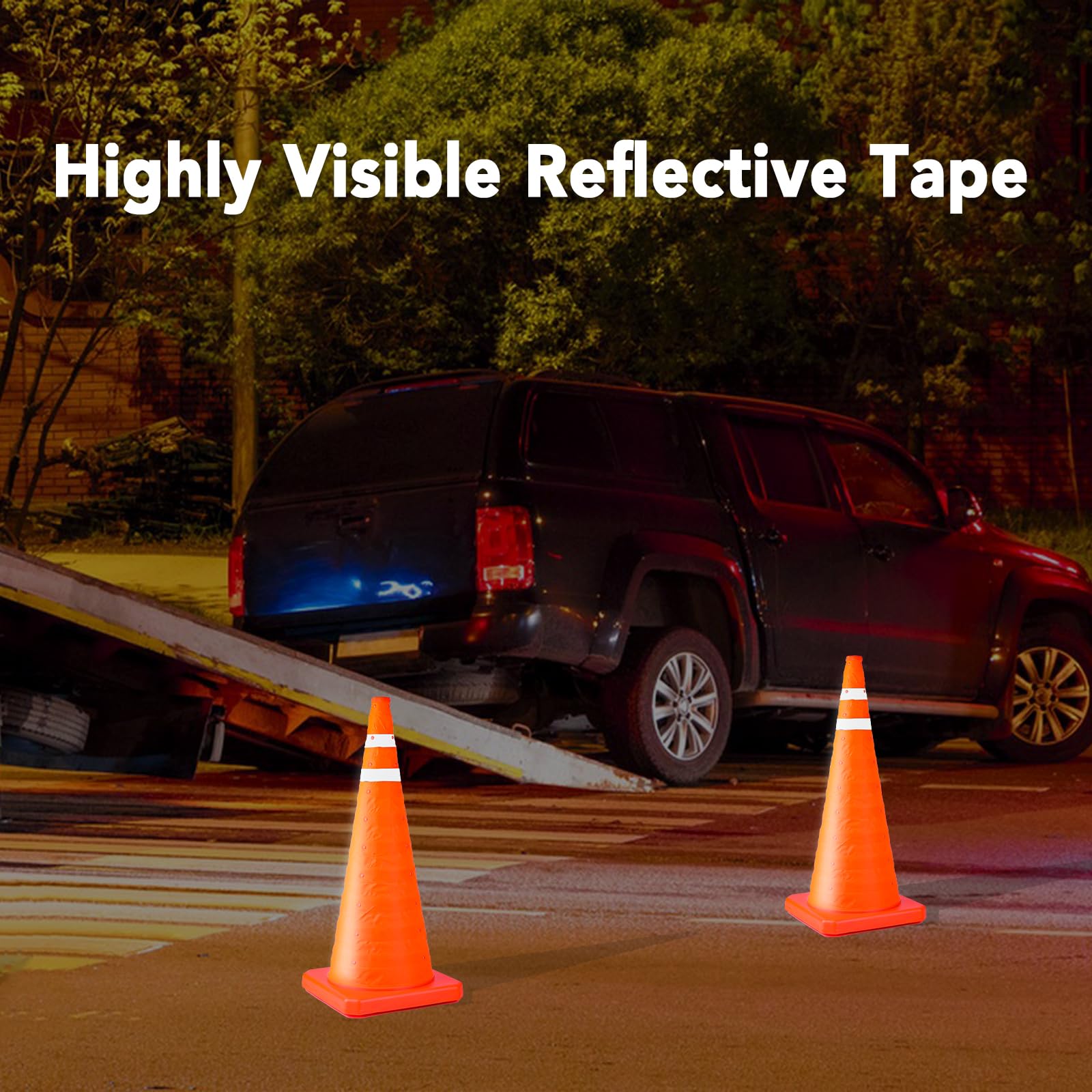 [1 / 3/ 6 / 10 /12 Packs] Collapsible Traffic Safety Cones