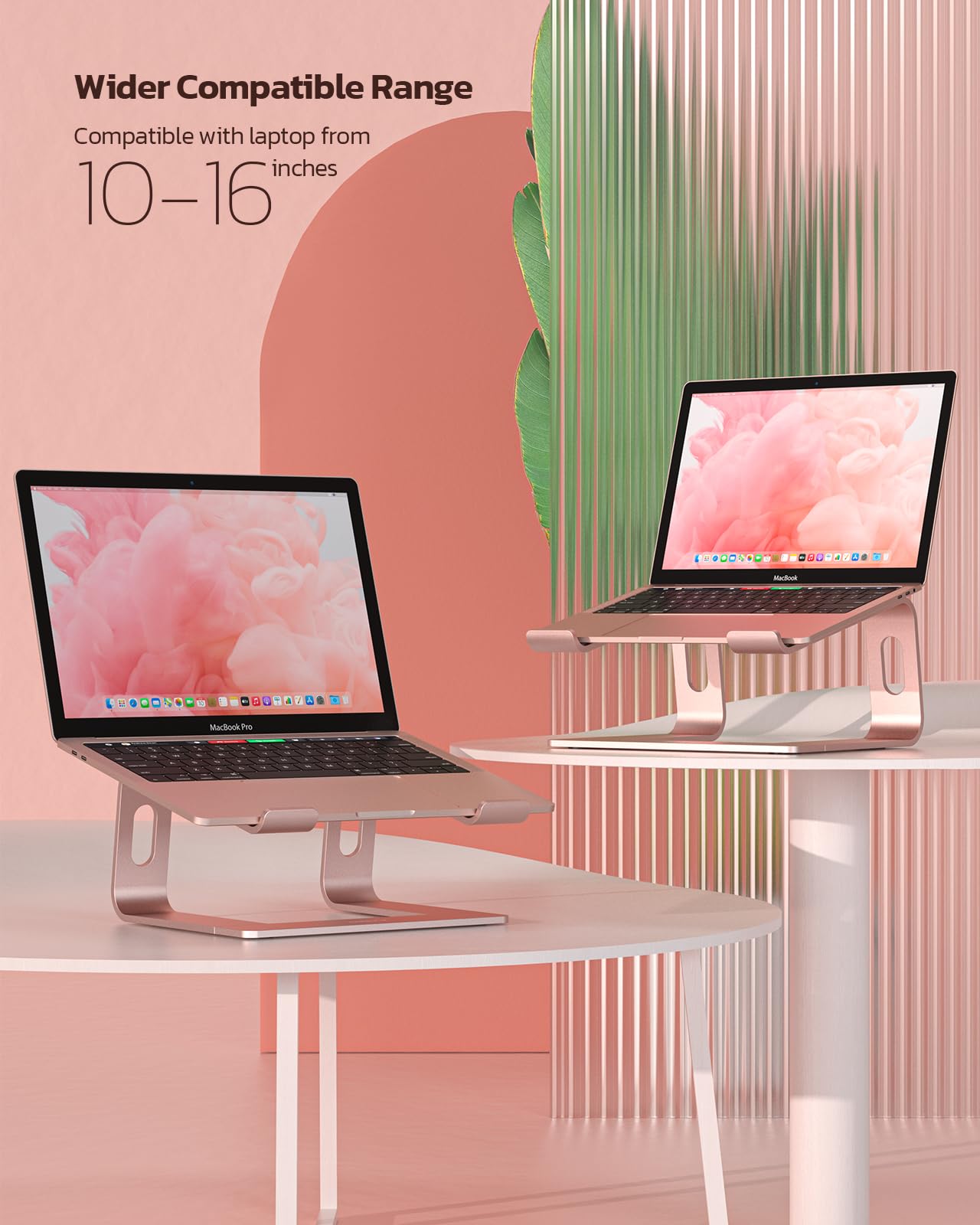 [1 PC] Detachable Ergonomic Laptop Mount Computer Stand for Desk, All 10-16" Laptops