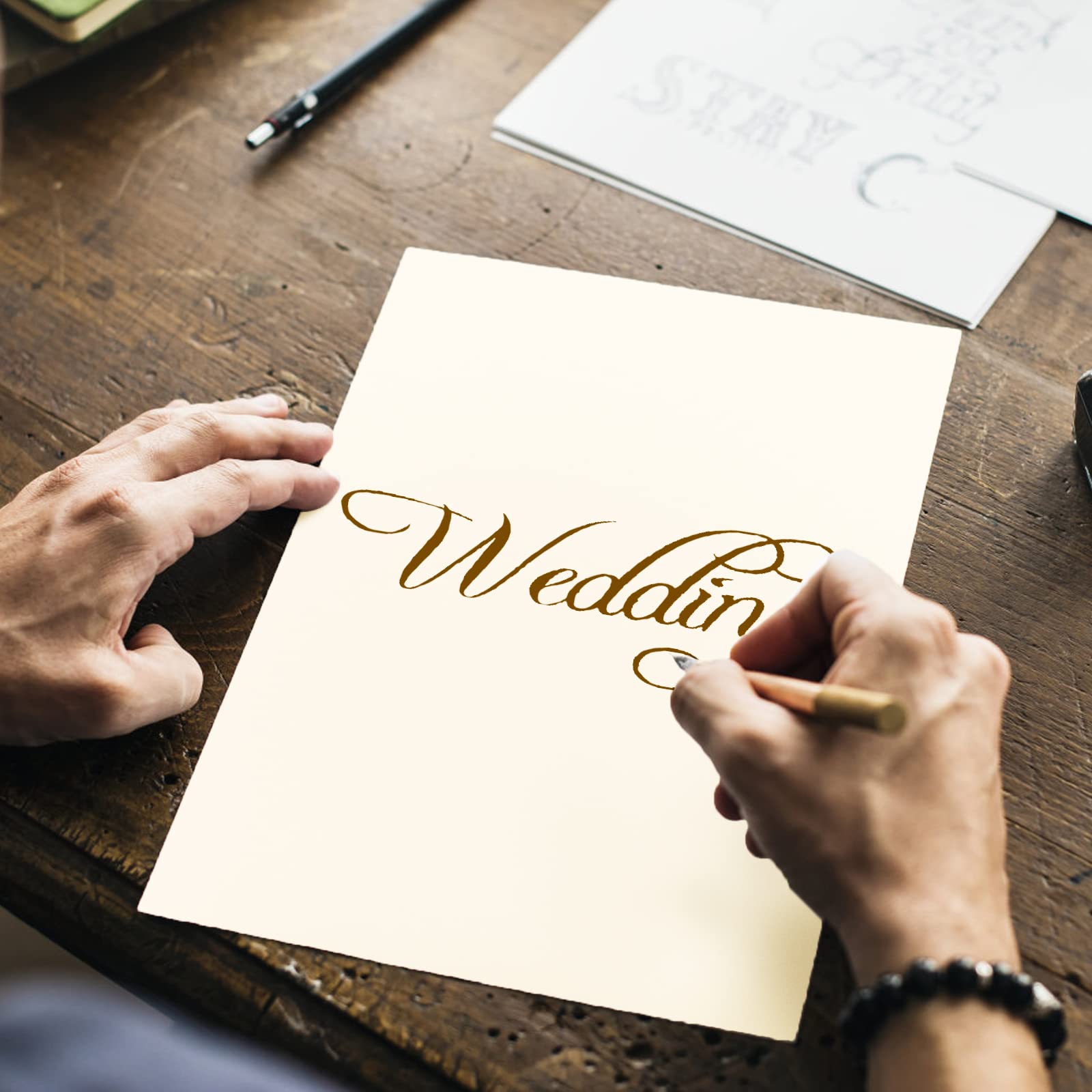 200 Sheets Printer Paper 32 lb/120 gsm Stationery Paper, Laser & Inkjet Printer Compatible (Black/Ivory/White)