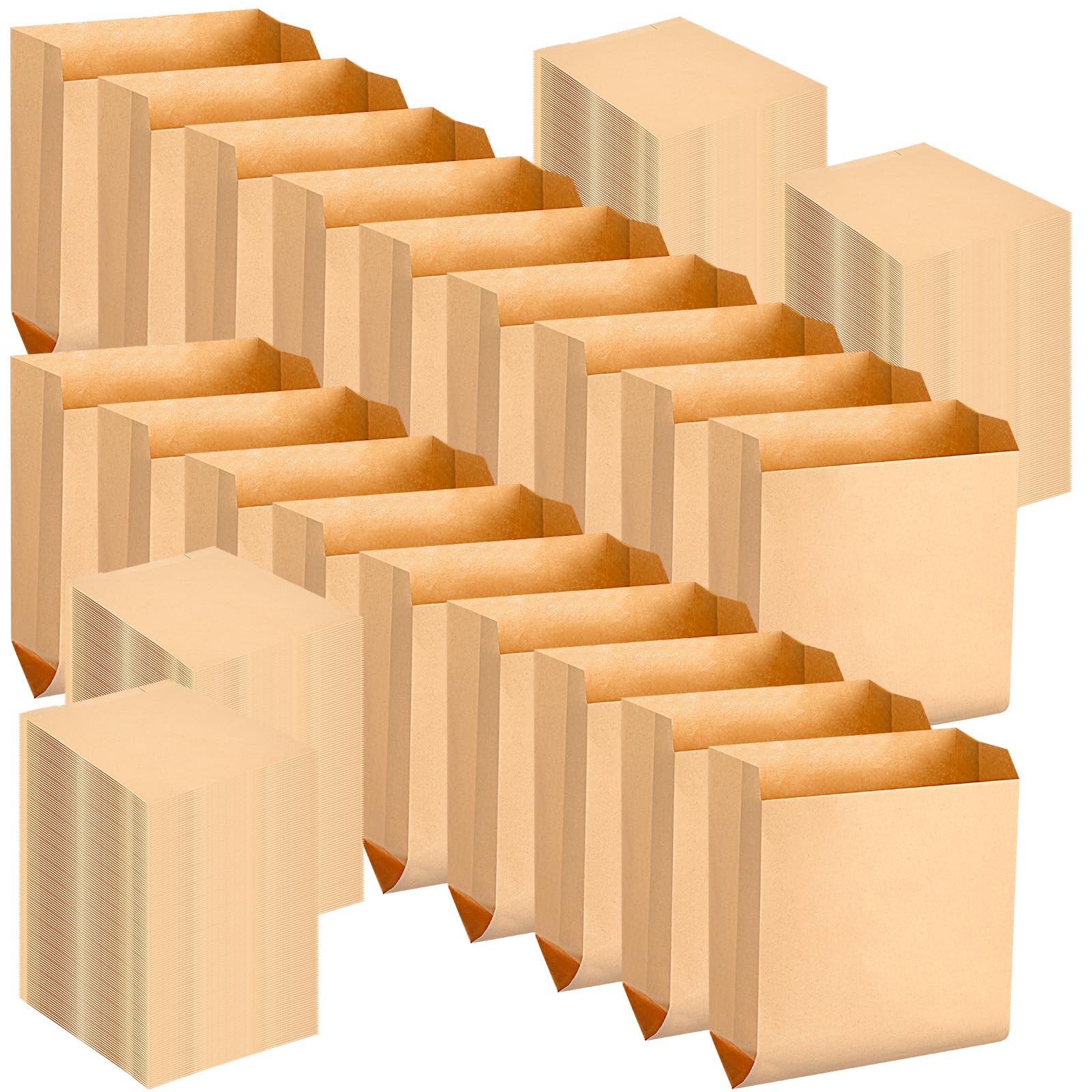 Kraft Feminine Hygiene Liner Bag, 7.5 x 10" Waste Receptacle Paper Liners (50/100/200/300 Pcs)