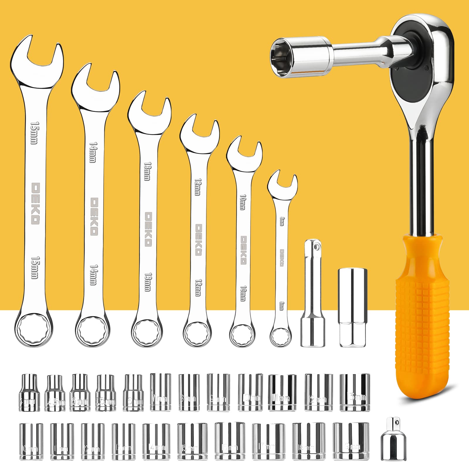 228 Piece Socket Wrench Auto Repair Tool Combination Package Mixed Tool Set