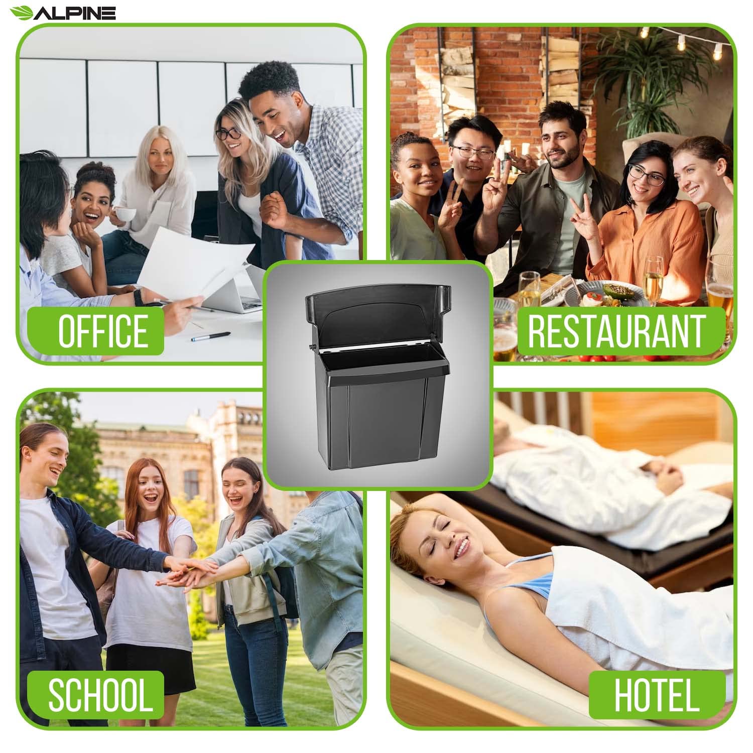 Sanitary Napkin Receptacle - Feminine Hygiene Disposal Container