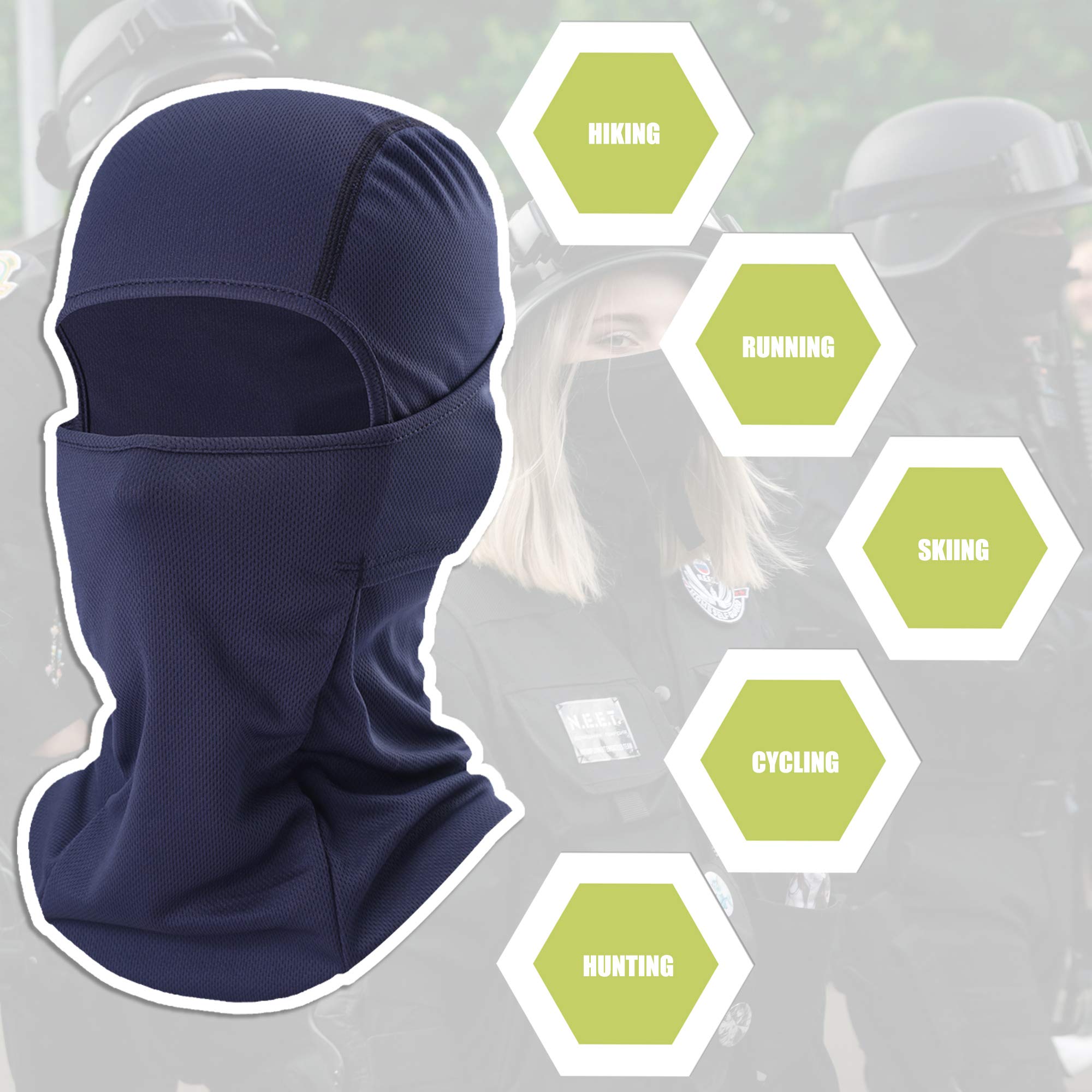 [1 PC] Face Mask Adjustable Windproof UV Protection Hood