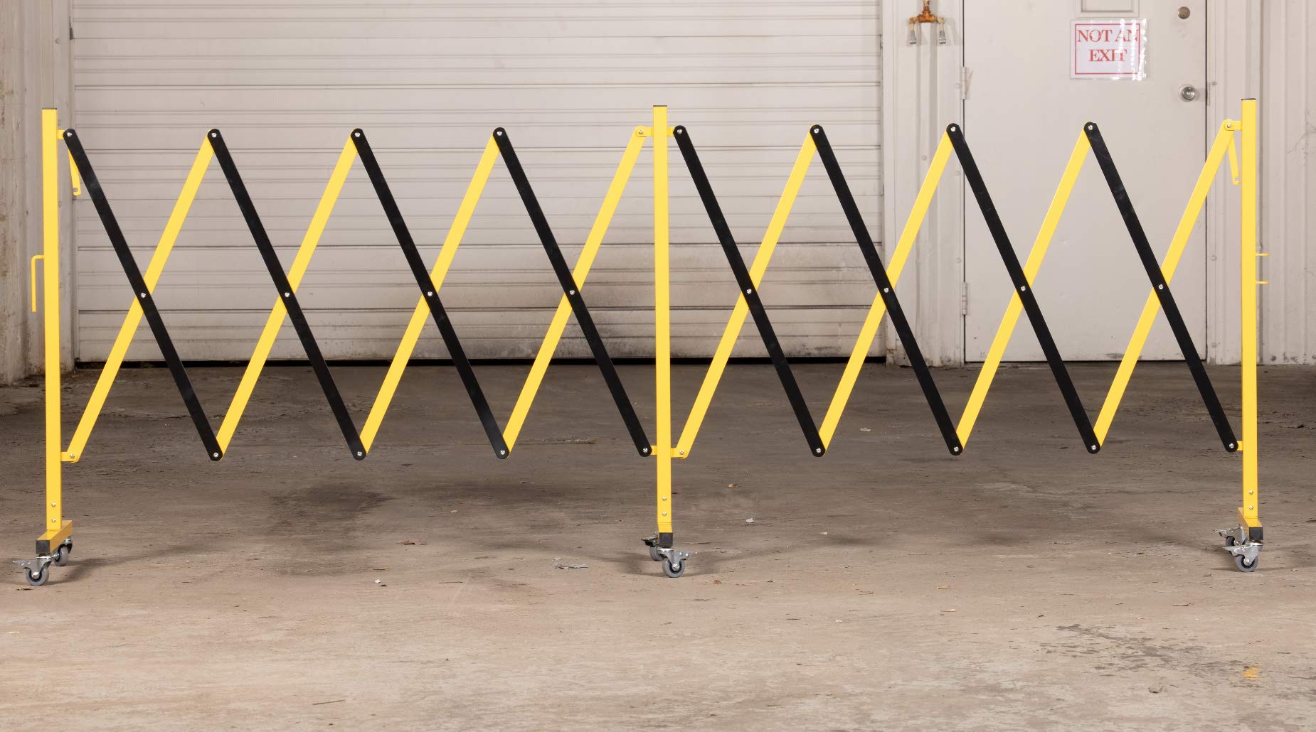 [1 PC] Industrial Expandable Metal Barricade, 11 & 16 Feet