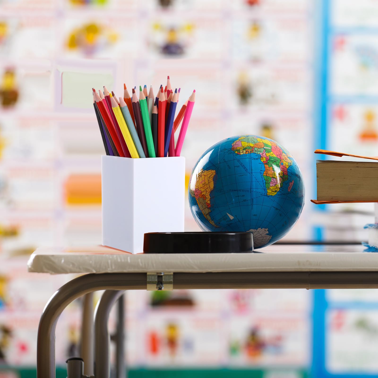 20 Pieces Acrylic Pencil Holdet (Black/White/Clear)