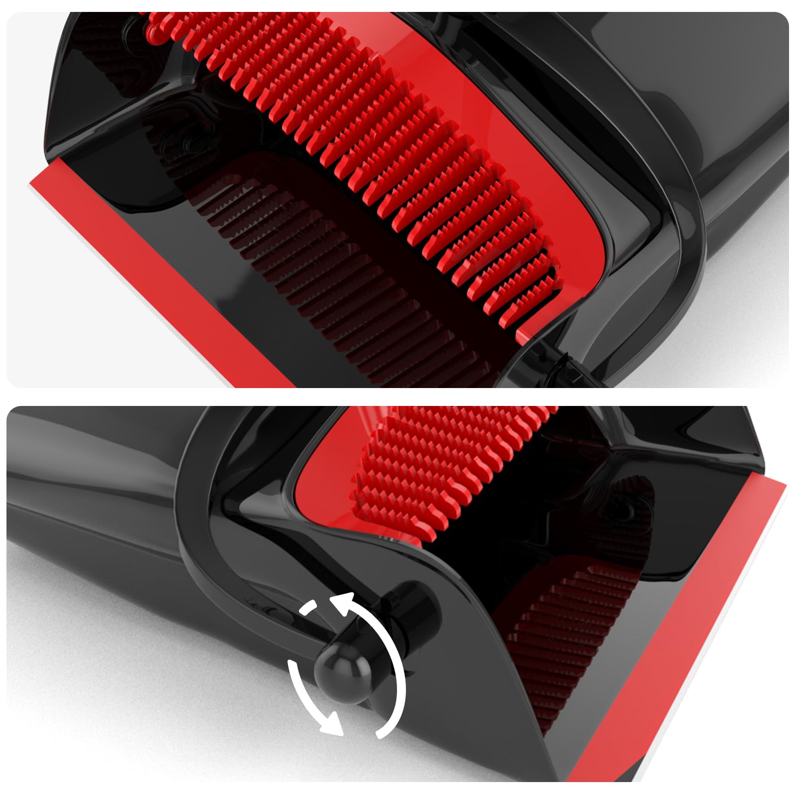 Broom and dustpan set(51" long), Adjustable length stainless steel broomstick