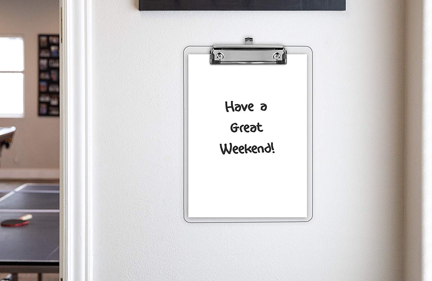 Plastic Clipboards (Set of 6 or 12) Transparent Clipboard (Clear) Strong 12.5 x 9 Inch