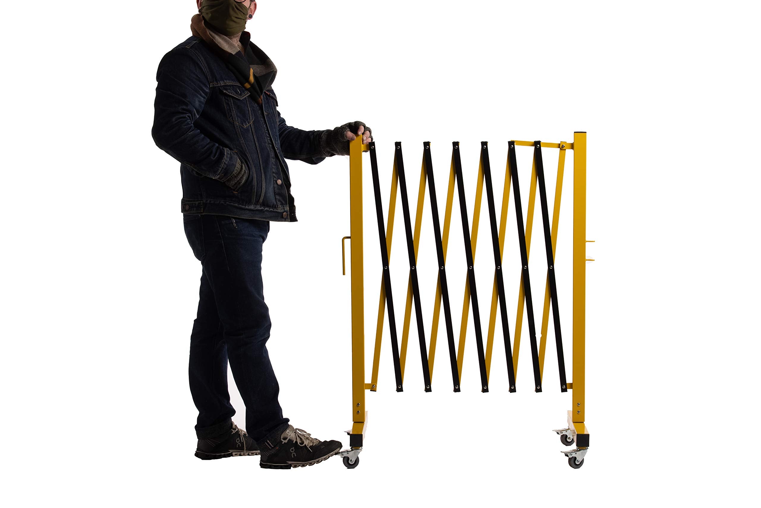 [1 PC] Industrial Expandable Metal Barricade, 11 & 16 Feet