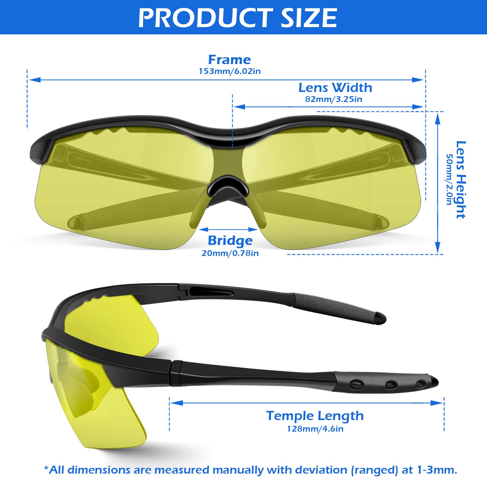 [12 PCS] Safety Glasses, ANSI Z87.1 Certified, Impact Resistant & Anti-Scratch Safety Goggles