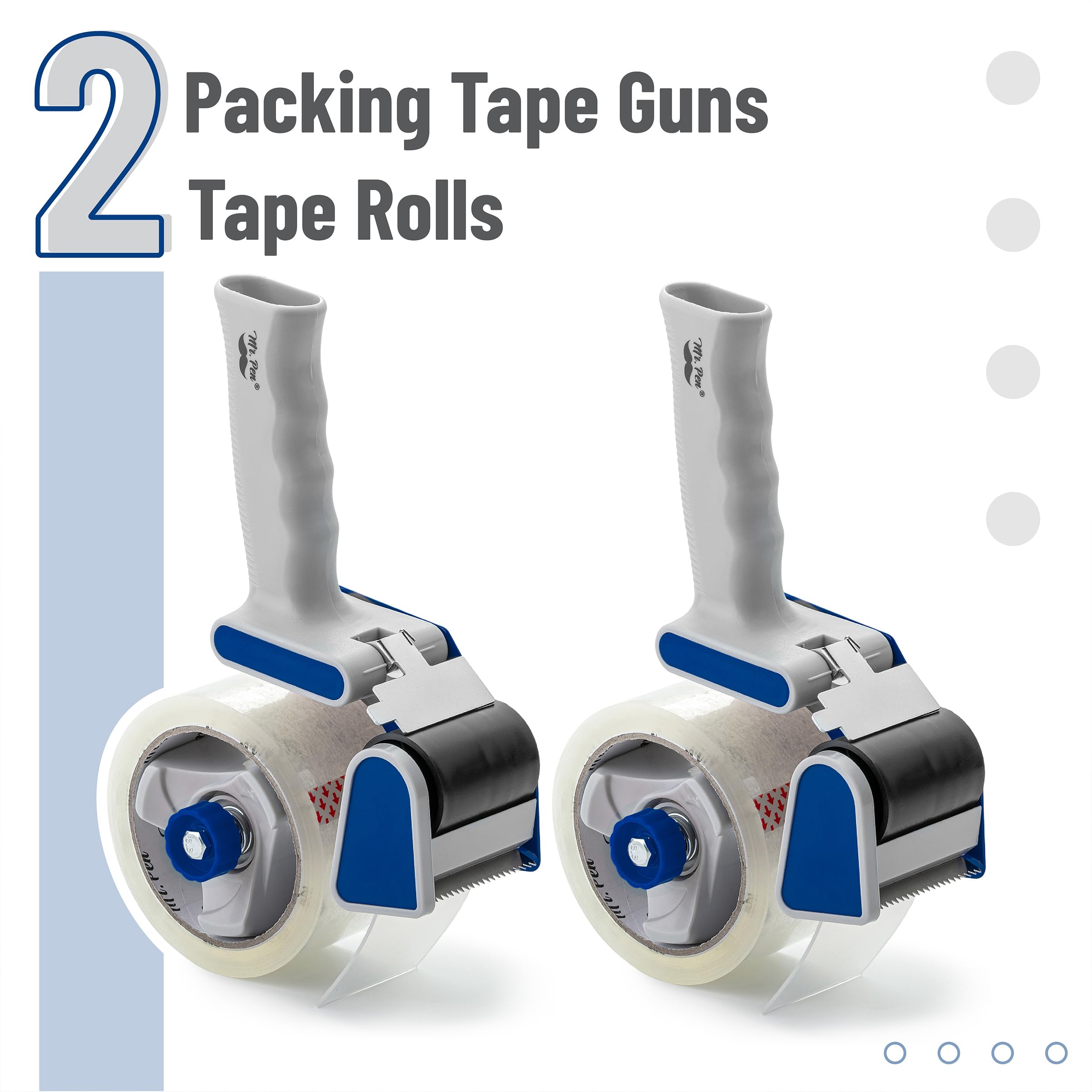 Packing Tape Dispenser Gun, Tape Gun with a 2 Inch Roll of Tape