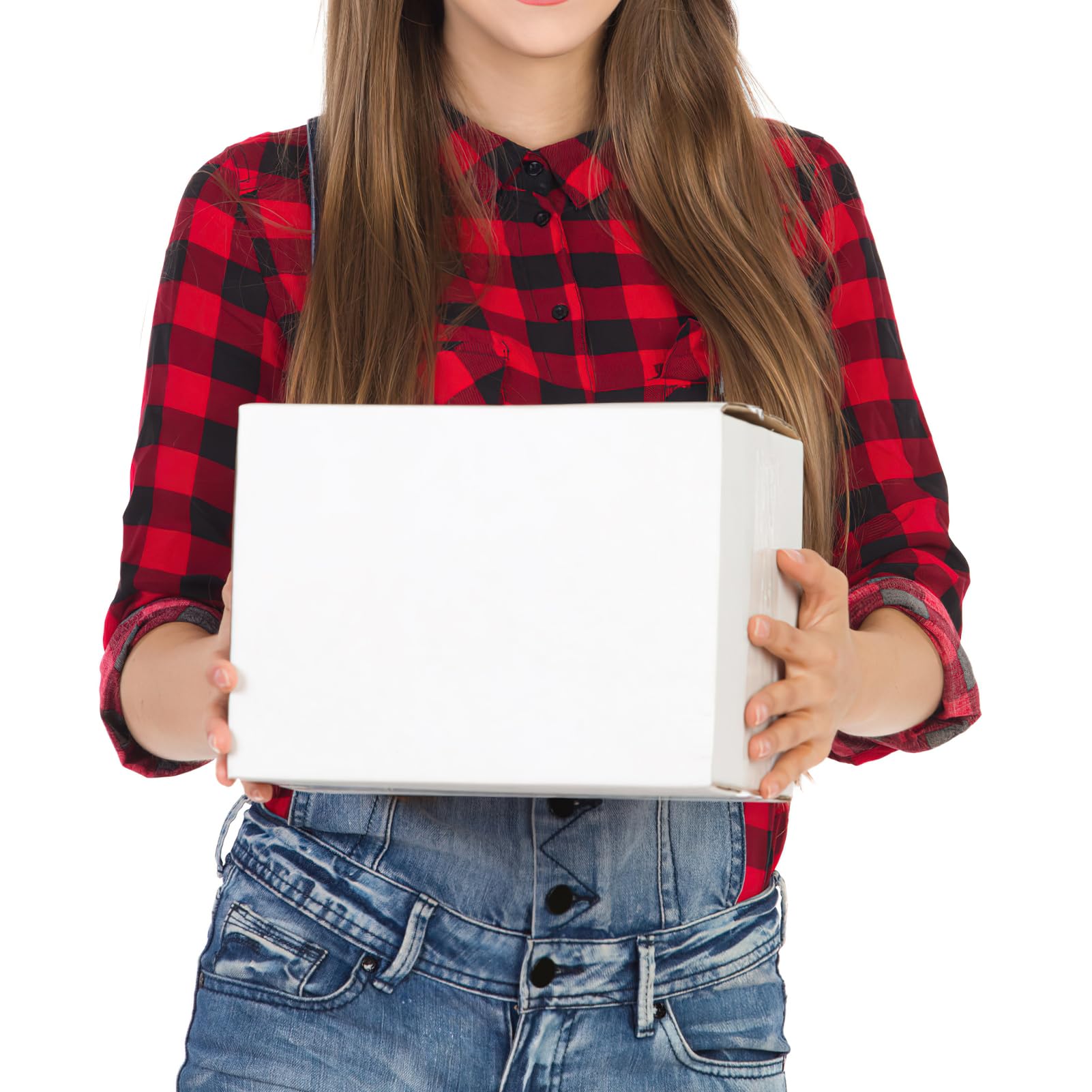 White Corrugated Cardboard Box (Set of 25)