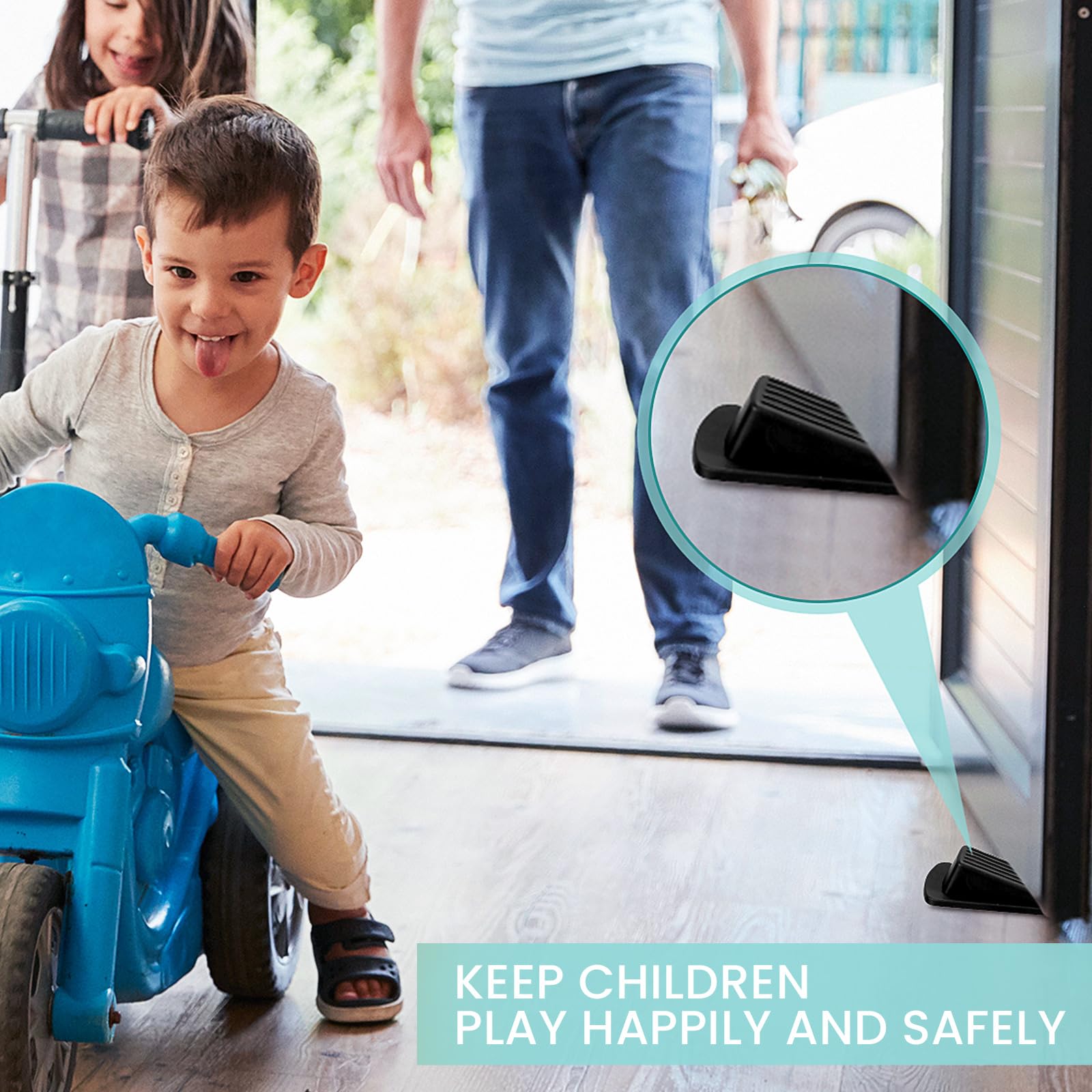 18/36/72 Pcs Rubber Door Stoppers for Bottom of Door