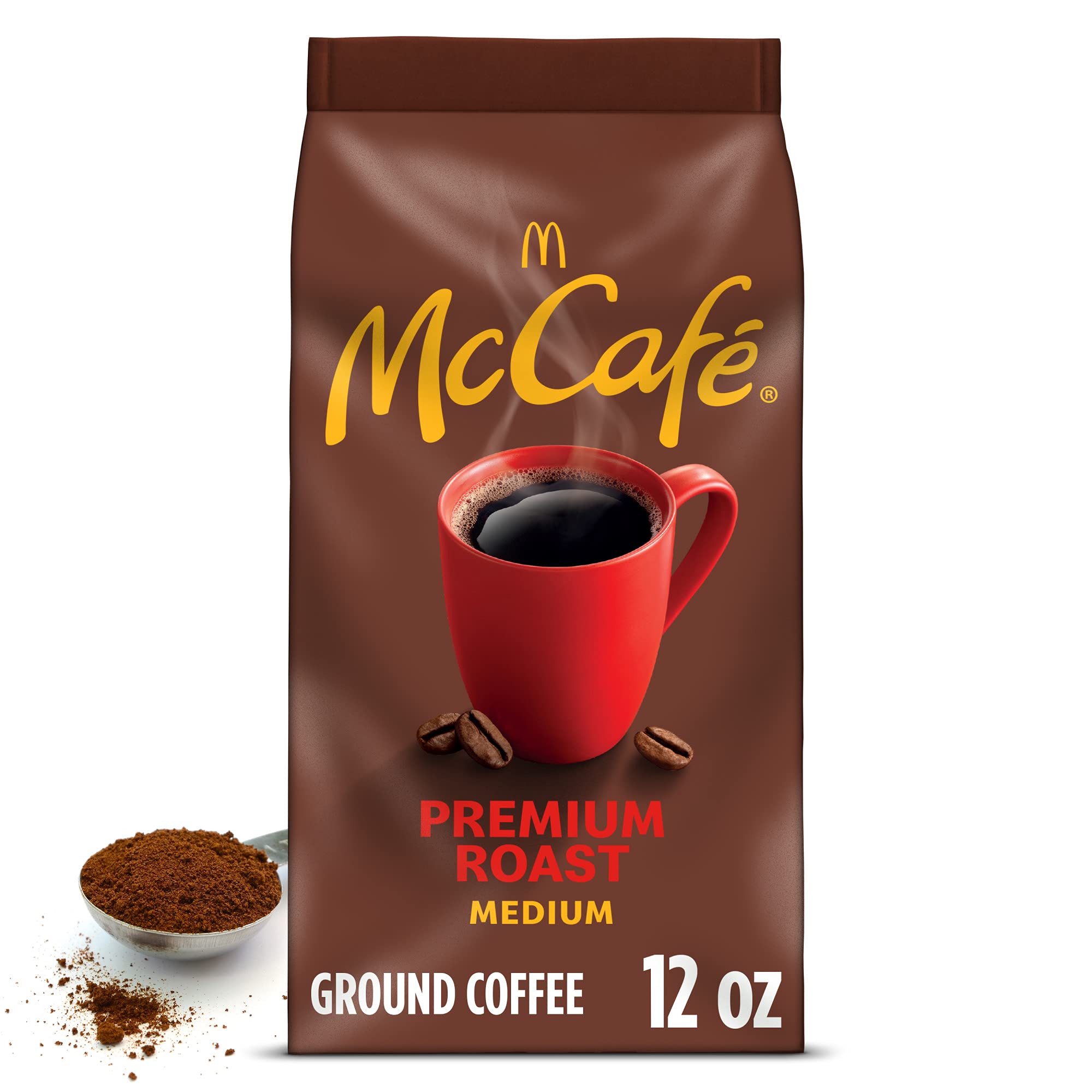 [1 Bag] McCafe Premium Roast, Medium Roast Ground Coffee, 12 oz