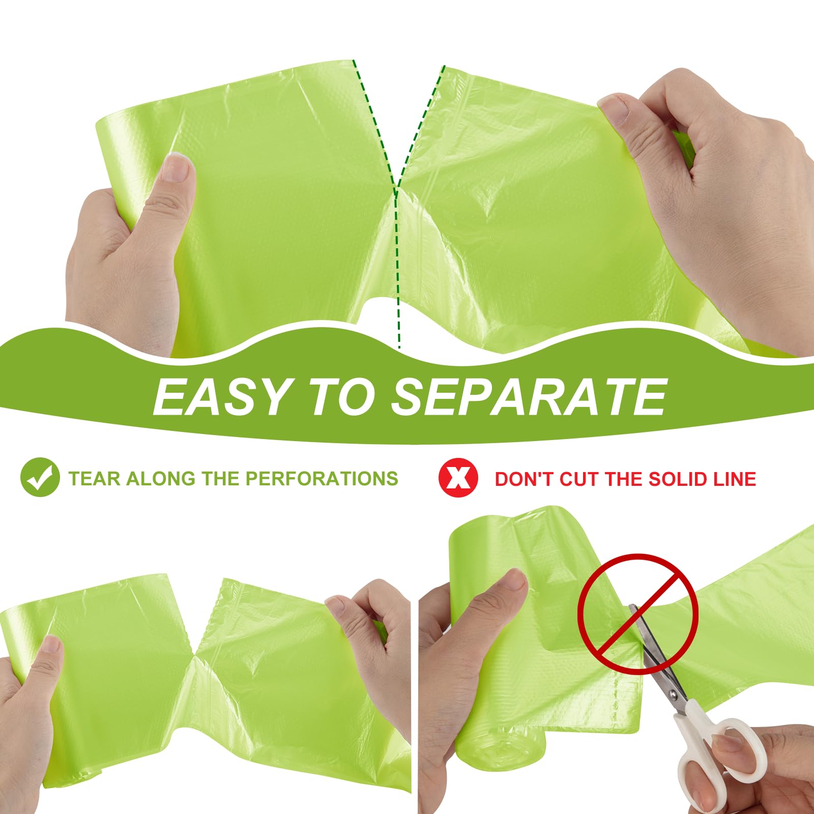 Magesh 4 Gallon Trash Bag Strong, 15L, 105 Bags