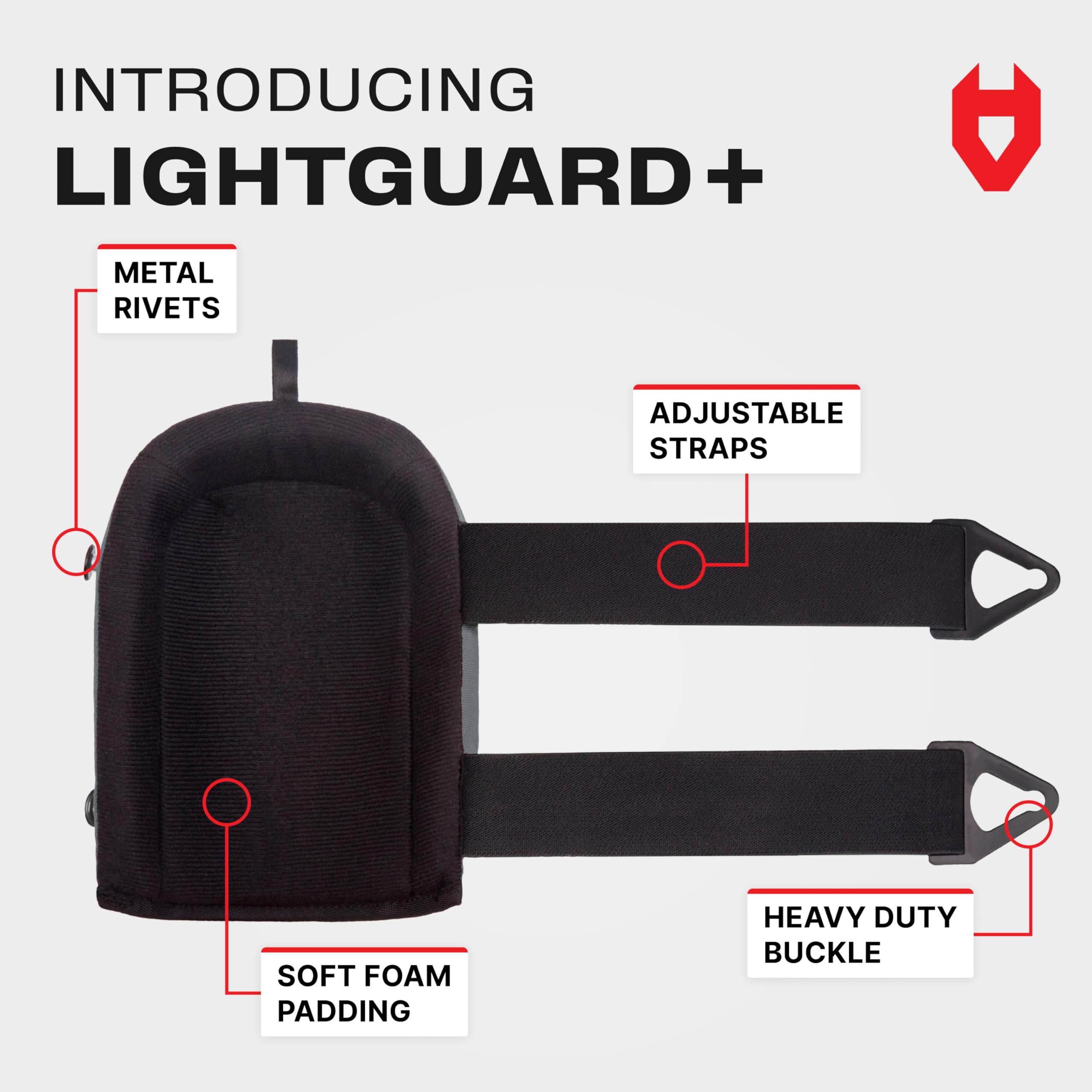 [1 Pair] Non-Slip Work Knee Pads with Thick Soft Foam Padding