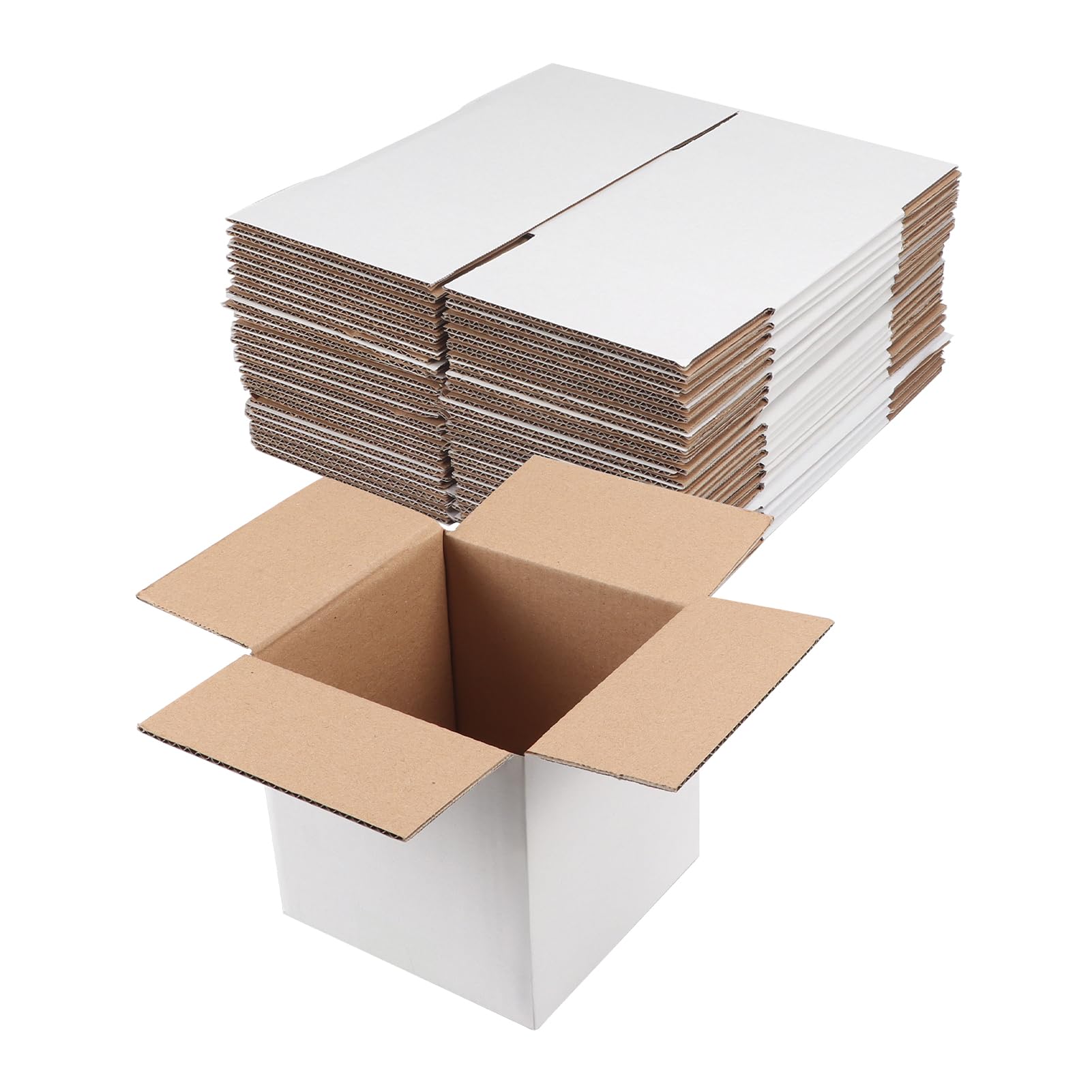 White Corrugated Cardboard Box (Set of 25)