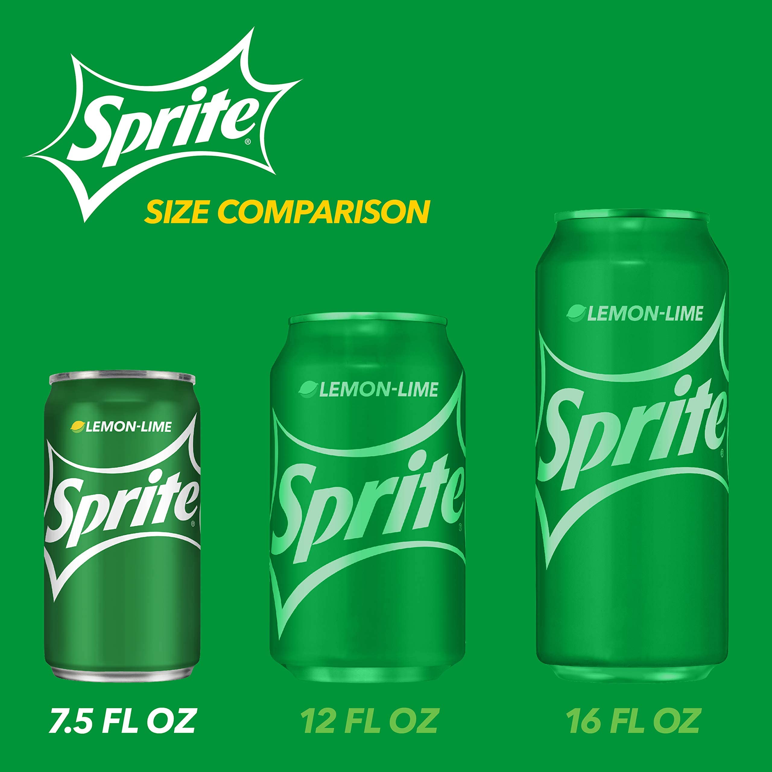 [10 Cans] Sprite Can, 7.5 FL OZ