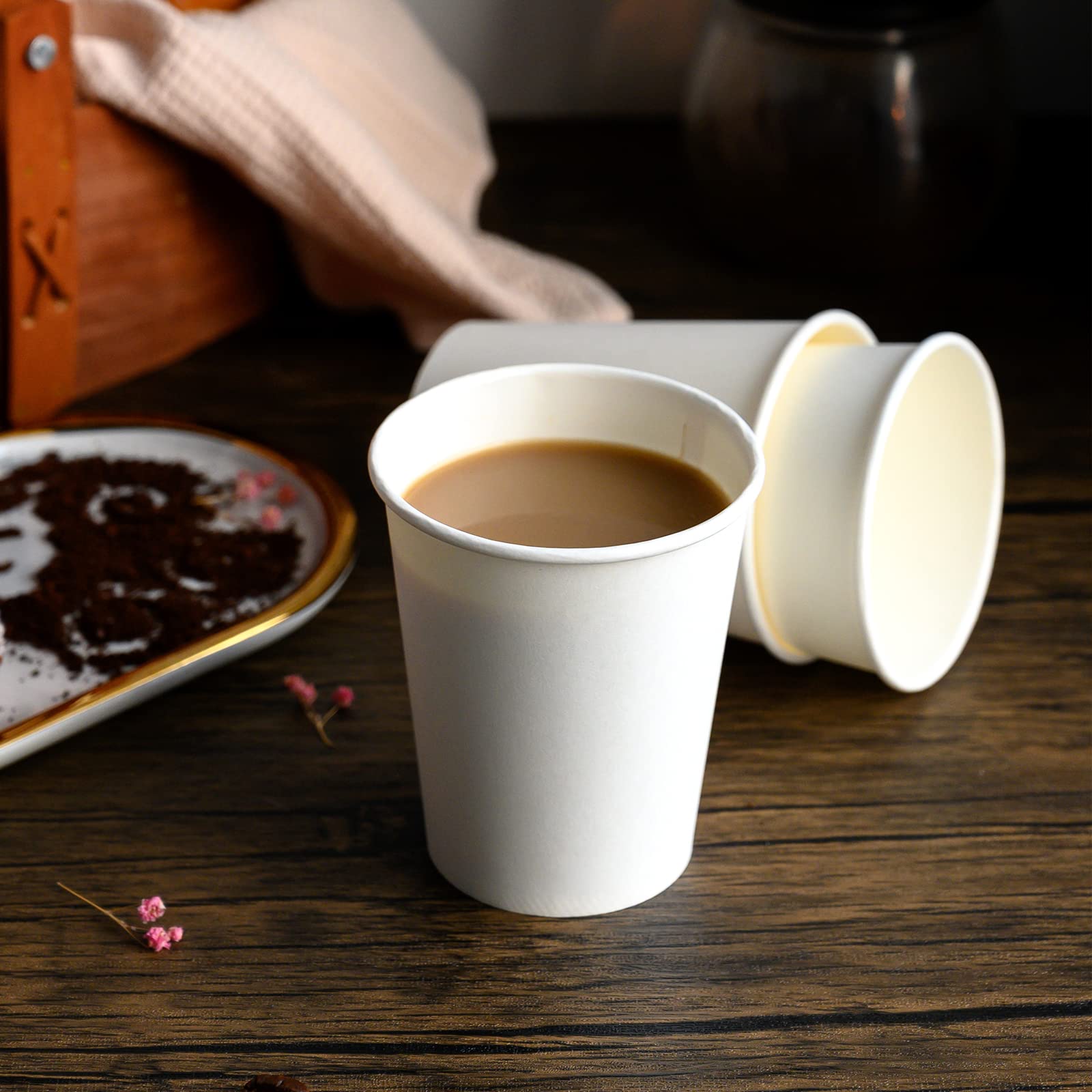 [1000 CT] 8 oz. Disposable Office Coffee Paper Cups