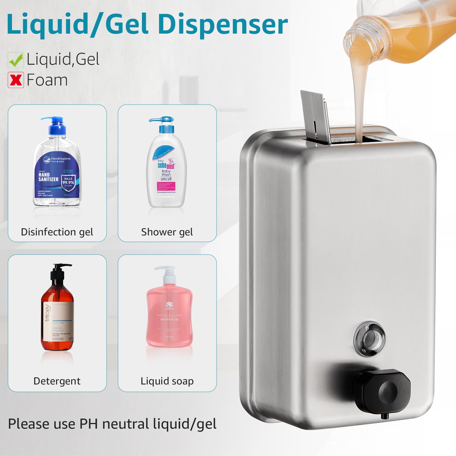 Commercial Wall Mounted Soap Dispenser