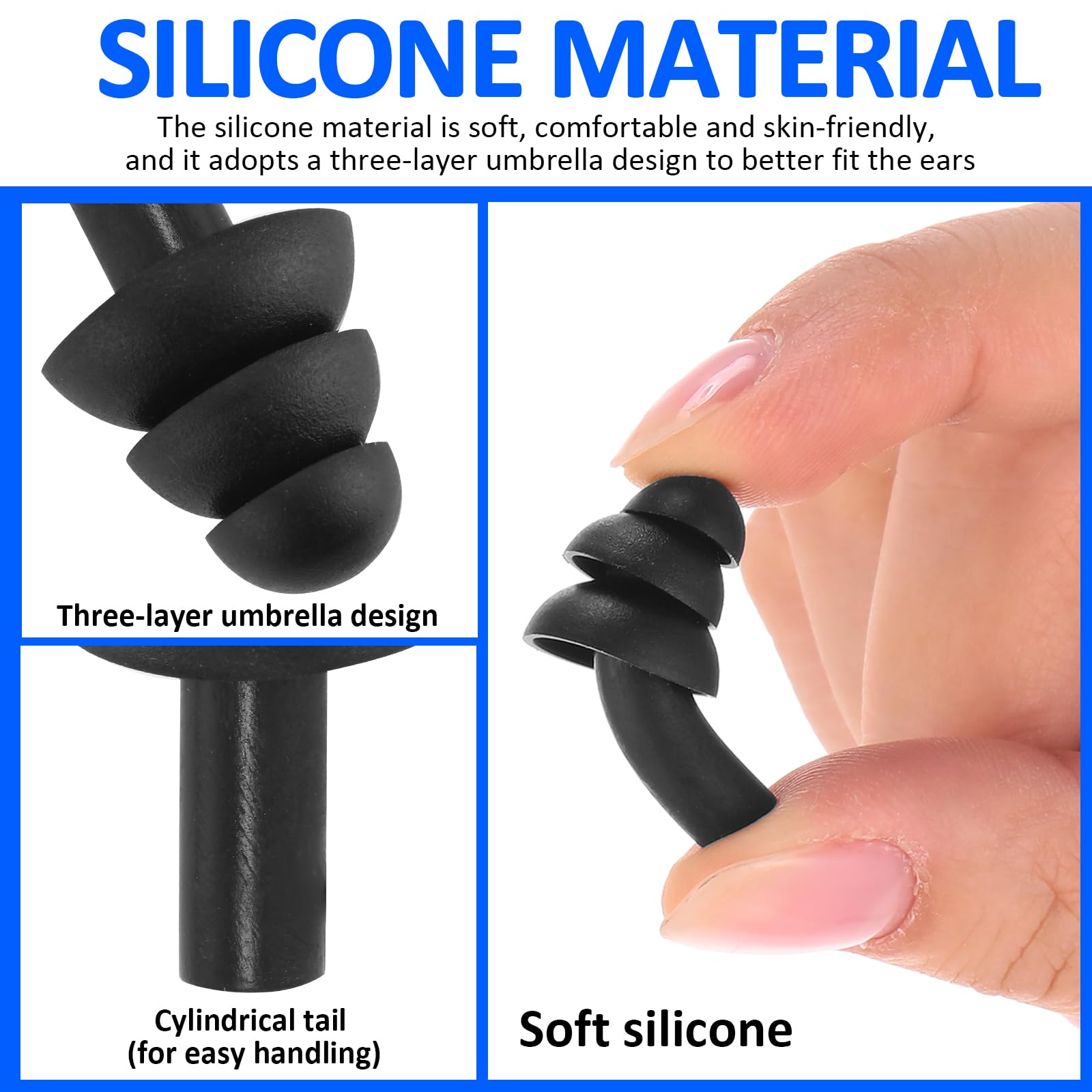 [200 Pairs] Corded Ear Plugs Individually Wrapped, Reusable