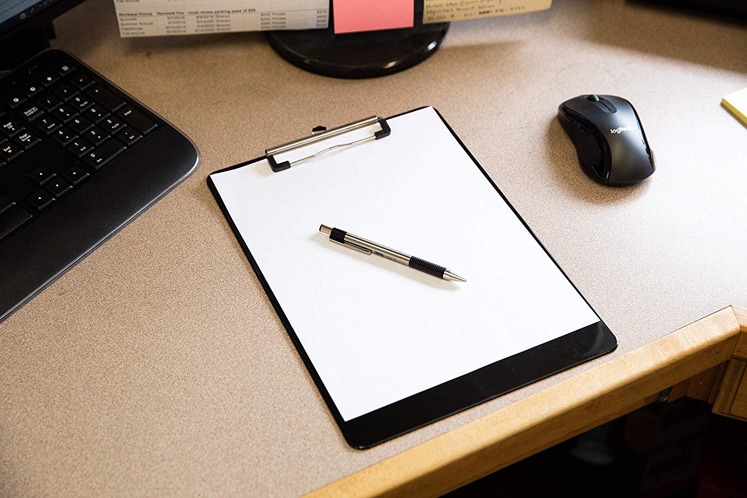 Black Plastic Clipboards (Set of 6 or 12) Multipack - 12.5x9 Inch Clipboard Holds 100 Sheets