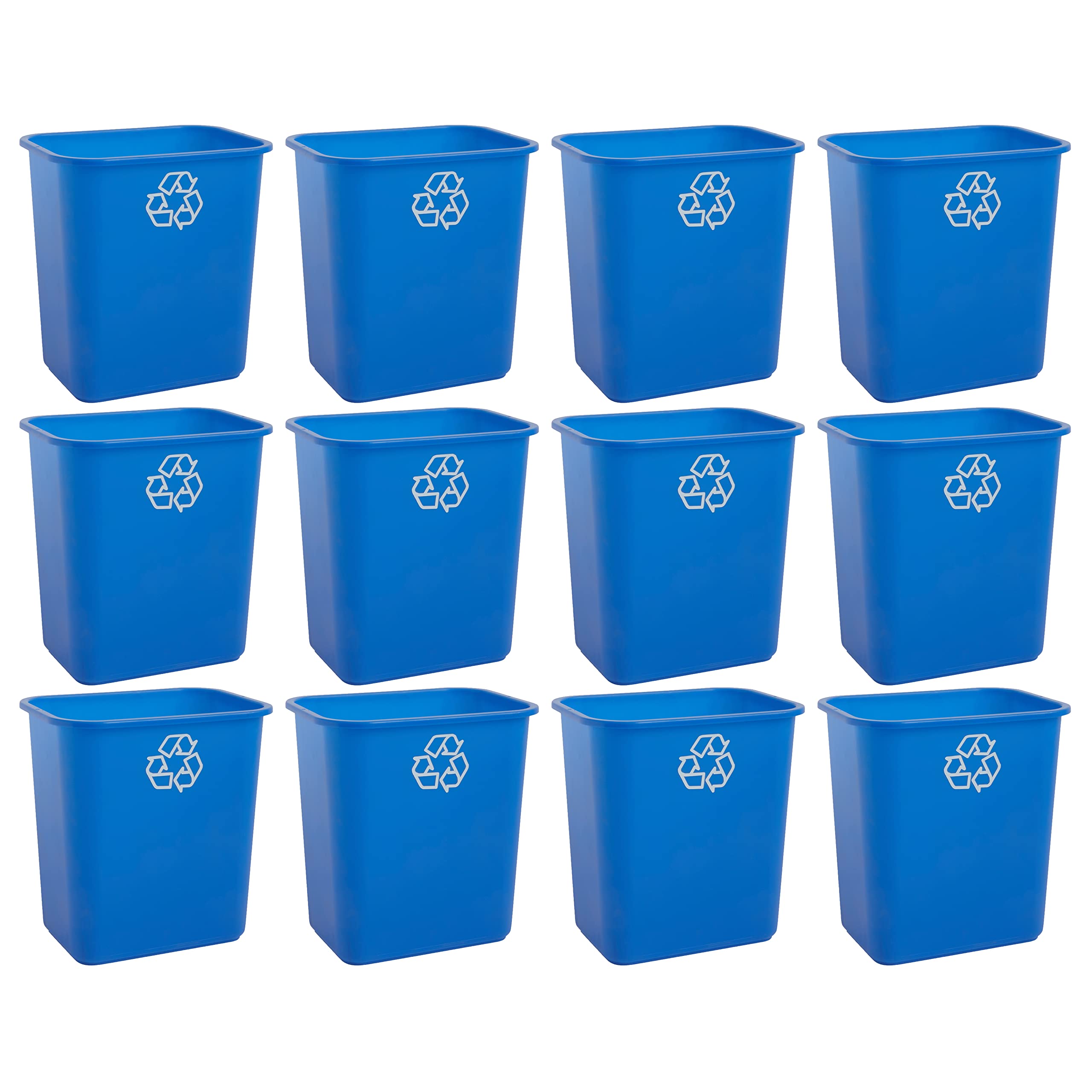 United Solutions WB0084 Recycle Wastebasket, 28 Qt - 1 / 2 / 3 / 12 Pack