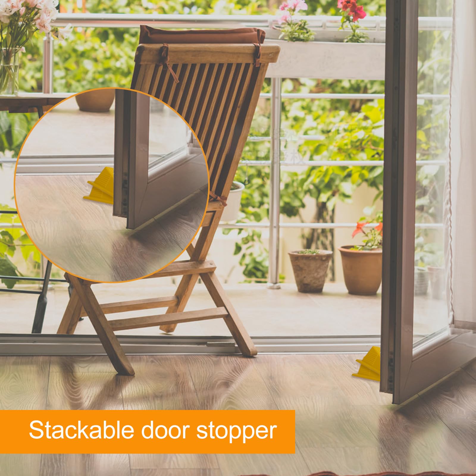 [5 Pack] Jumbo Door Stoppers for Floor