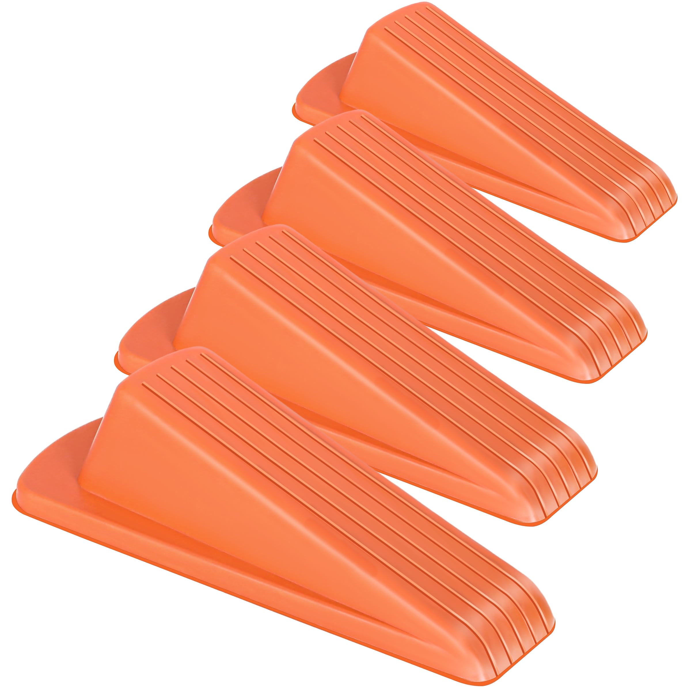 Door Stoppers, 4 Pack Premium Rubber Stoppers Wedge