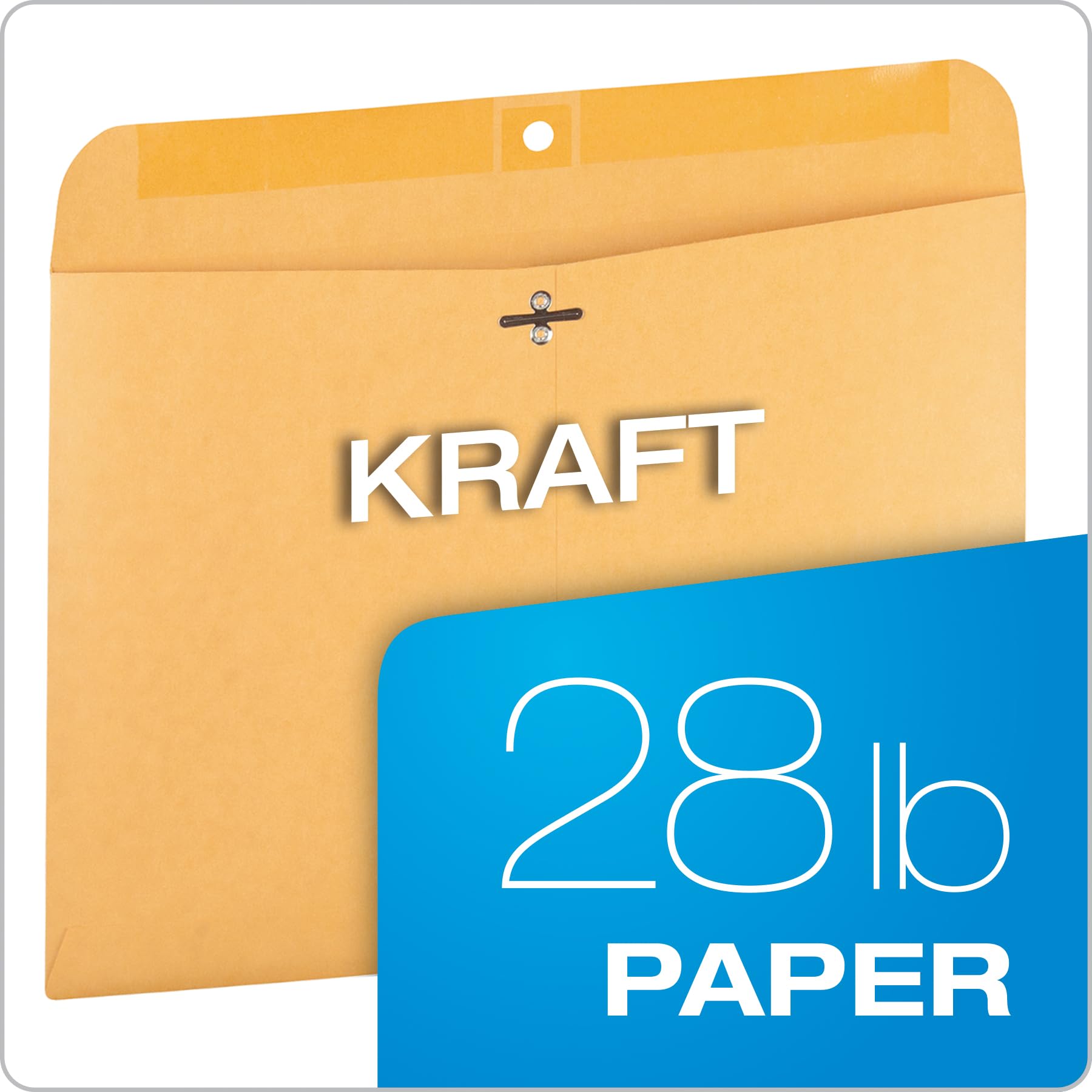 [100 Pack] Quality Park Clasp Envelopes (QUA38090), Kraft, 9-x-12-inch