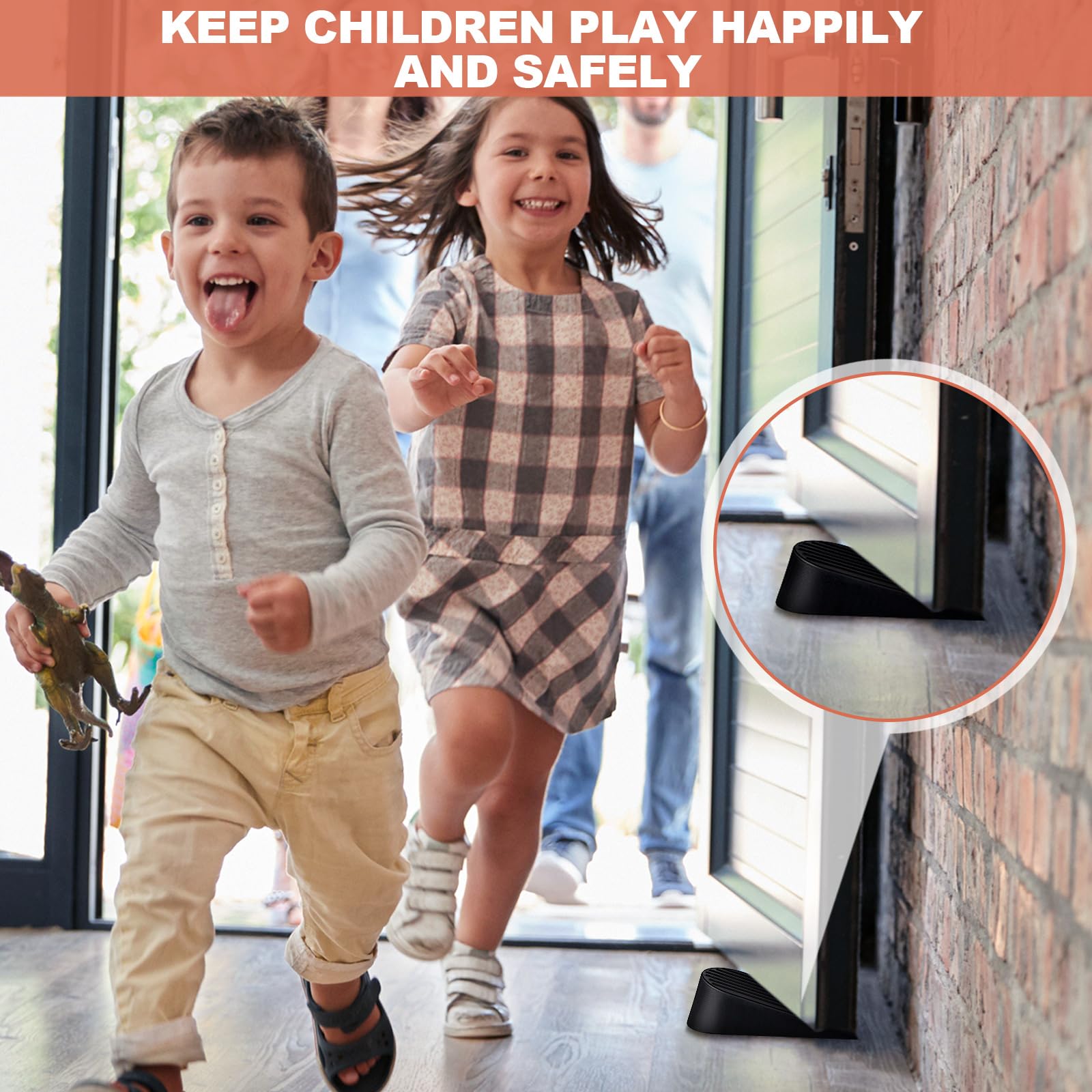 [4/6/8/16 Pack] Large Door Stoppers Heavy Duty Rubber Door Stop