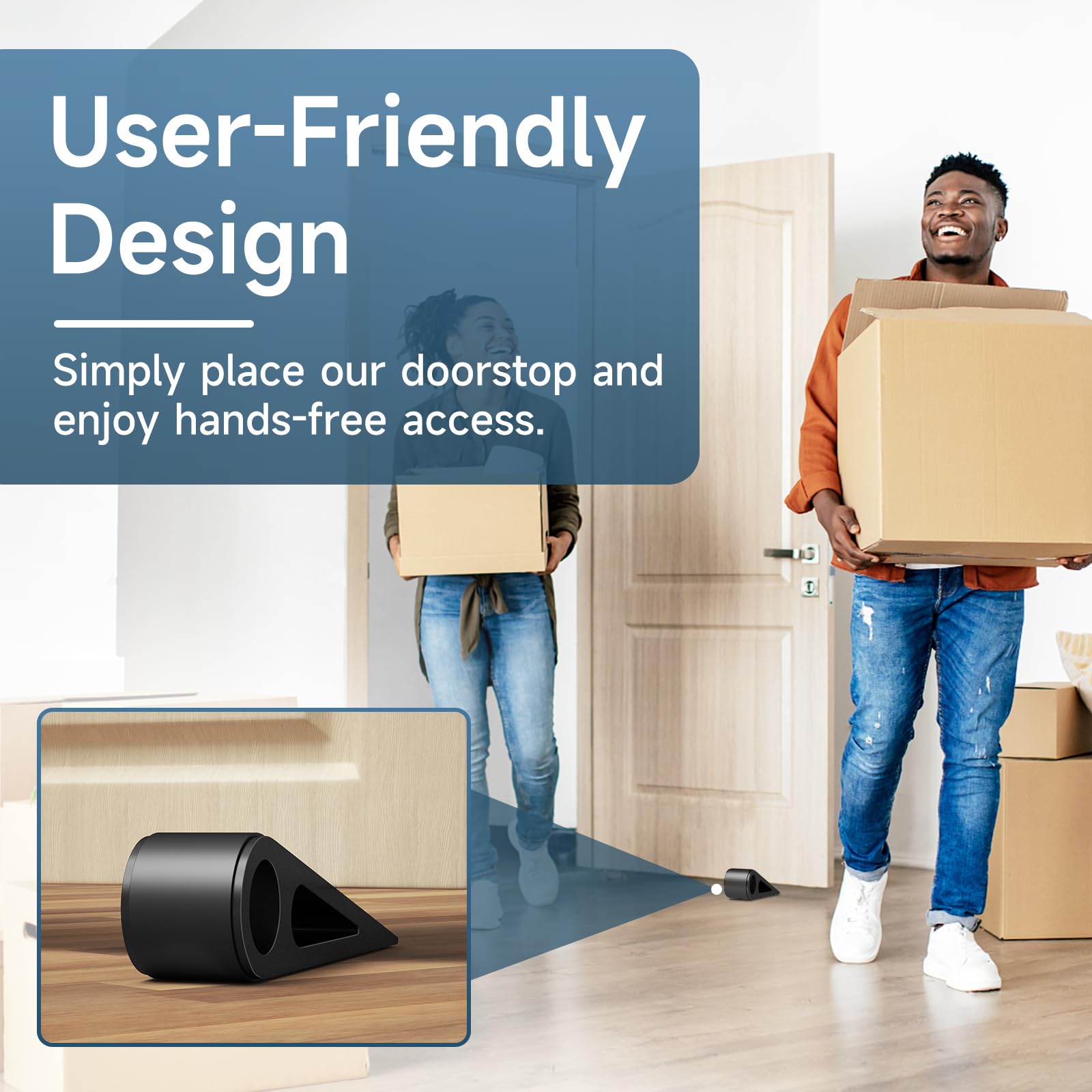 Door Stopper, Heavy Duty Door Wedge Holder Blocker for Bottom