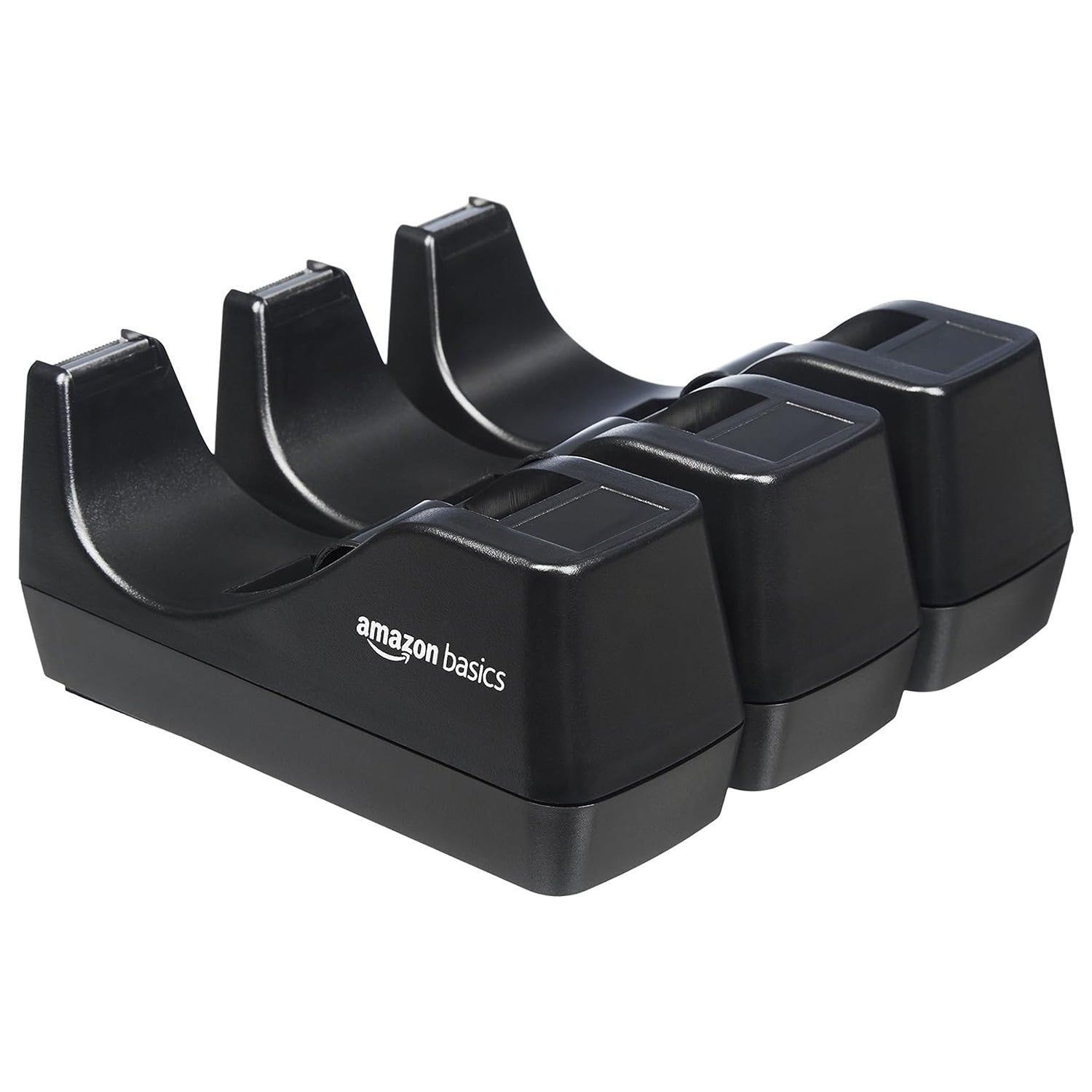 Amazon Basics Office Desk Tape Dispenser - 3-Pack